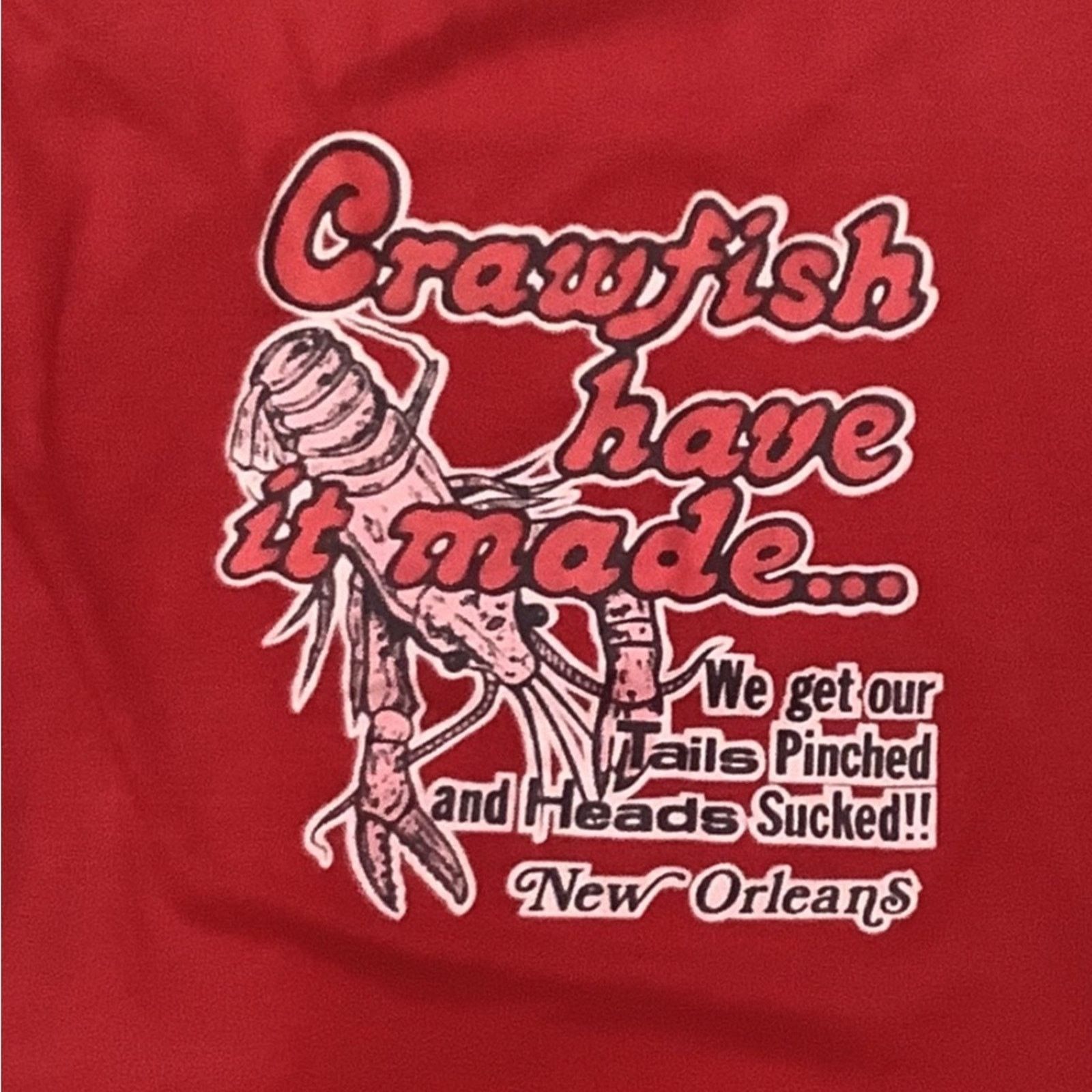 Gildan Vintage New Orleans "Crawfish Have It Made" T-shirt Size US M / EU 48-50 / 2 - 2 Thumbnail