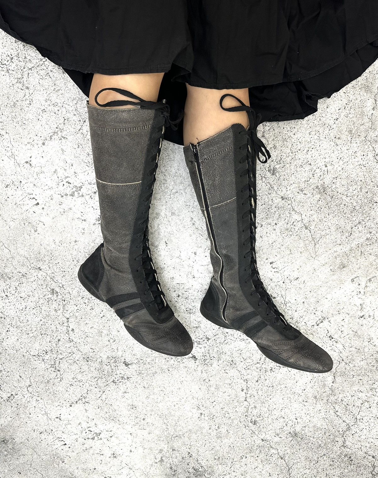 Other Vintage high boots made Italy wrestler leather shoes core Size US 9 / IT 39 - 12 Thumbnail