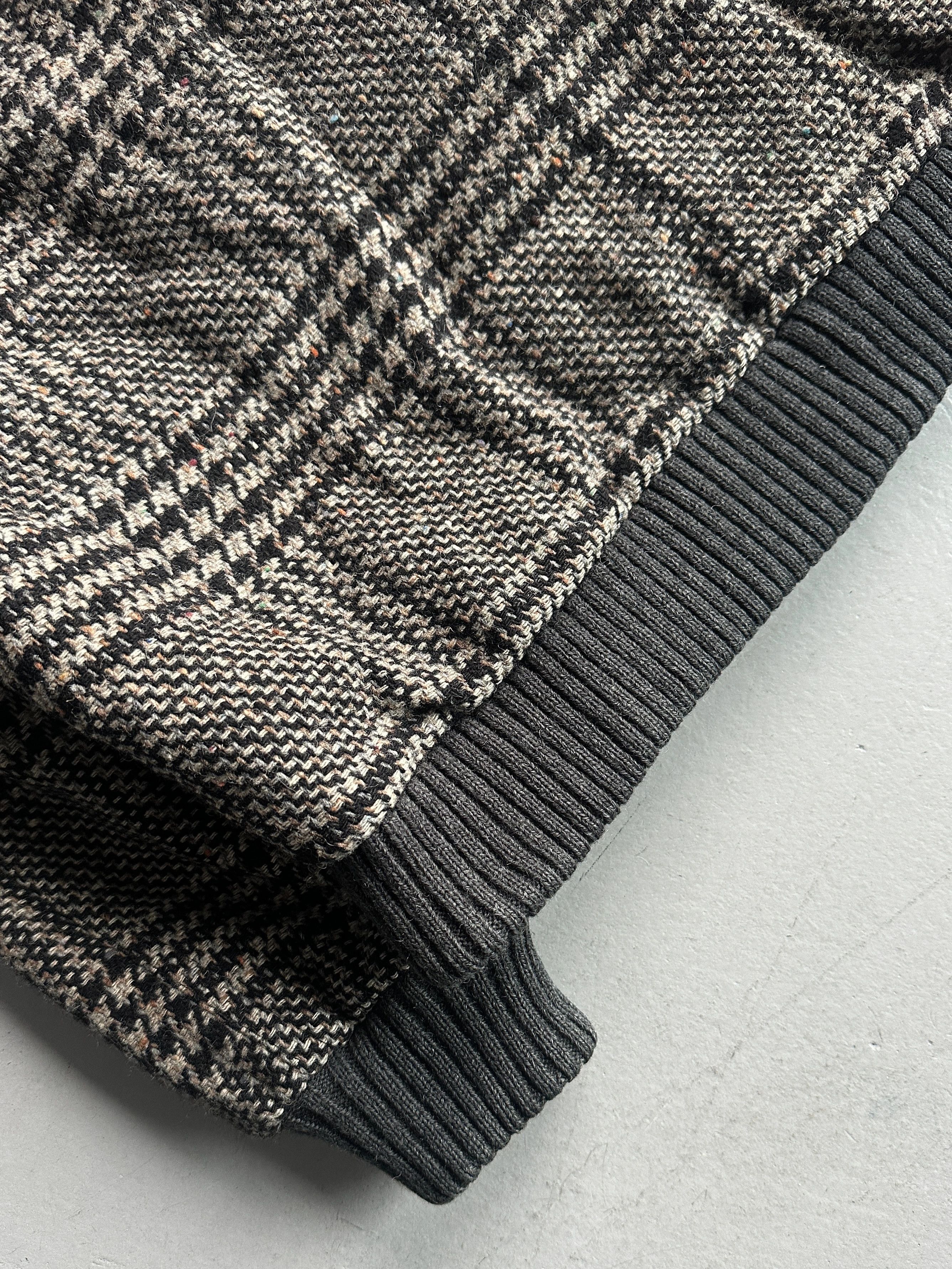 Valentino VALENTINO 1980s BOXY FIT SHAWL COLLAR PLAID JACKET Size US L / EU 52-54 / 3 - 8 Thumbnail