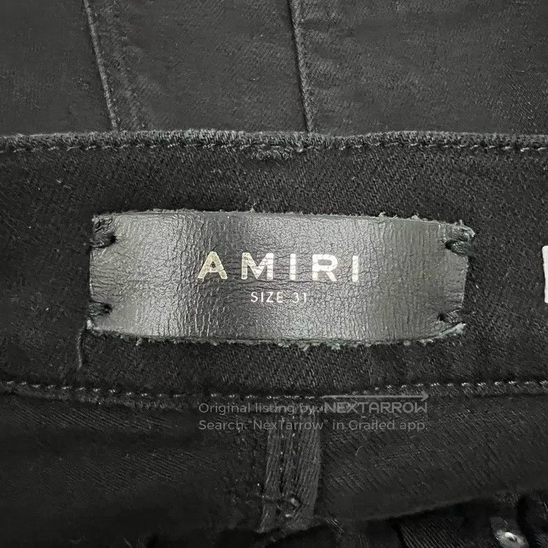 Amiri Amiri Size 31 Black slim jeans Size US 31 - 3 Thumbnail