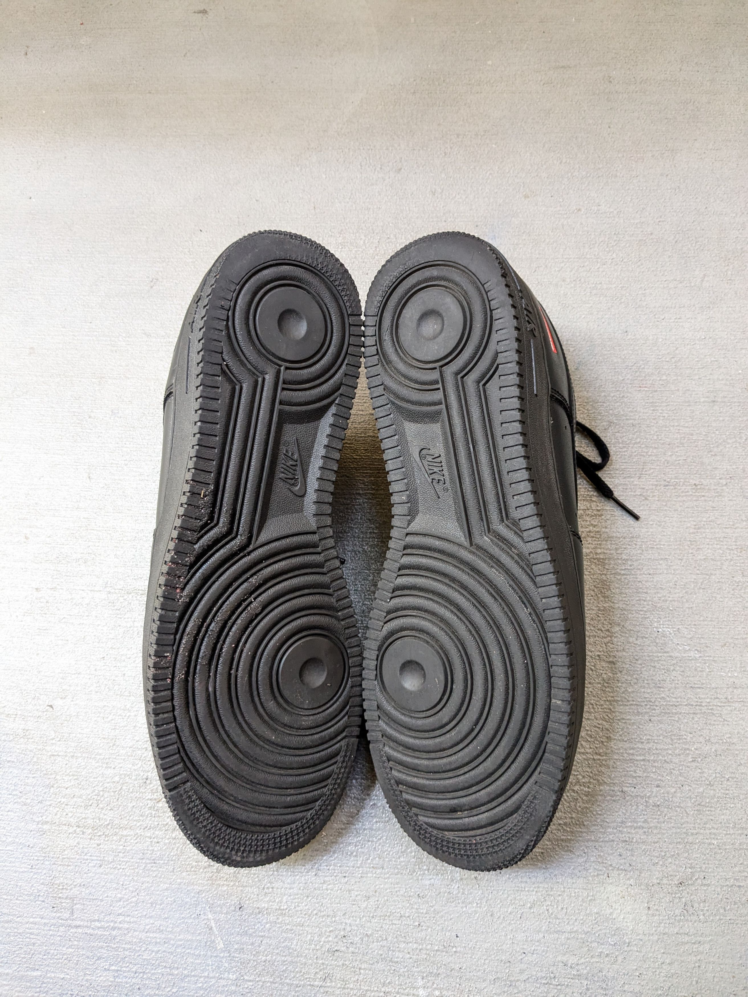 Nike × Supreme Nike Air Force 1 Low Supreme Black 11.5 CU9225-001 Leather Size US 11.5 / EU 44-45 - 18 Thumbnail