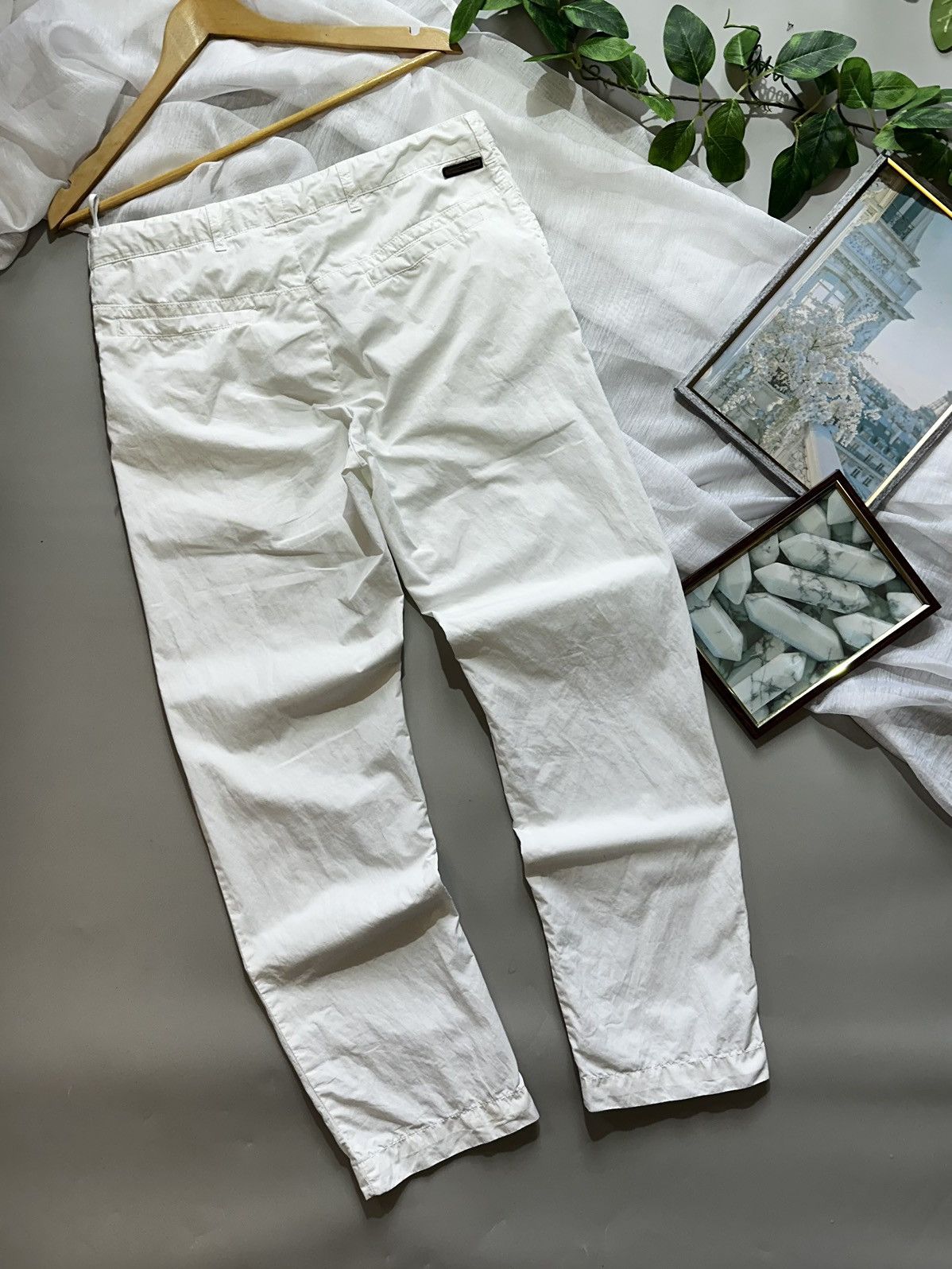 Prada Vintage Prada Sport Nylon Cotton Blend Technical Pants Size US 31 - 1 Thumbnail