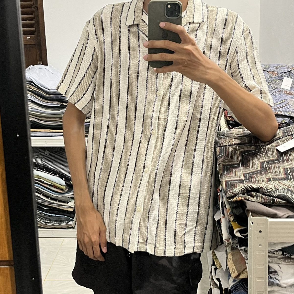 Zara Zara Striped Button Up Shirt Size US M / EU 48-50 / 2 - 7 Thumbnail