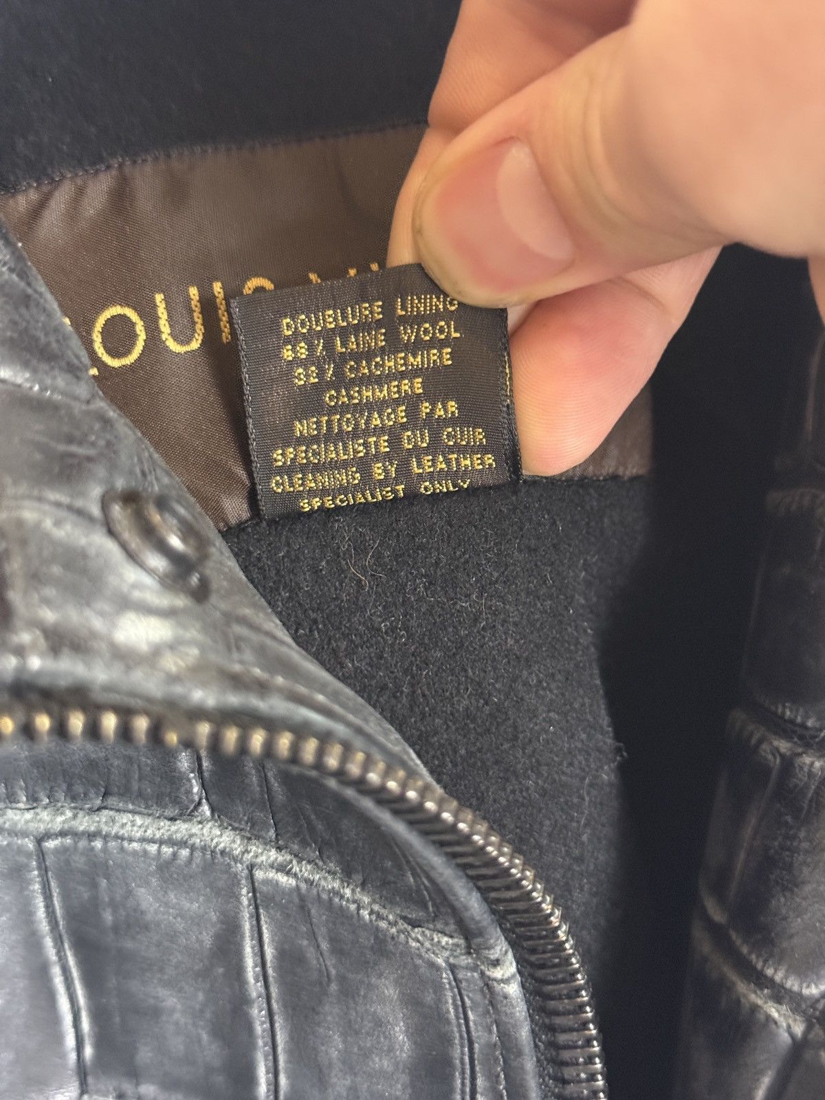 Louis Vuitton Louis Vuitton Alligator Leather Jacket – Size 52 Size US L / EU 52-54 / 3 - 4 Thumbnail