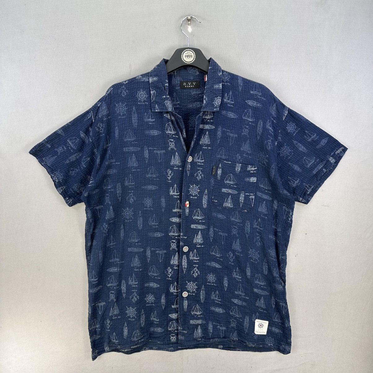 Japanese Brand AVV Homme Rayon Hawaiian Shirt Size US L / EU 52-54 / 3 - 1 Thumbnail