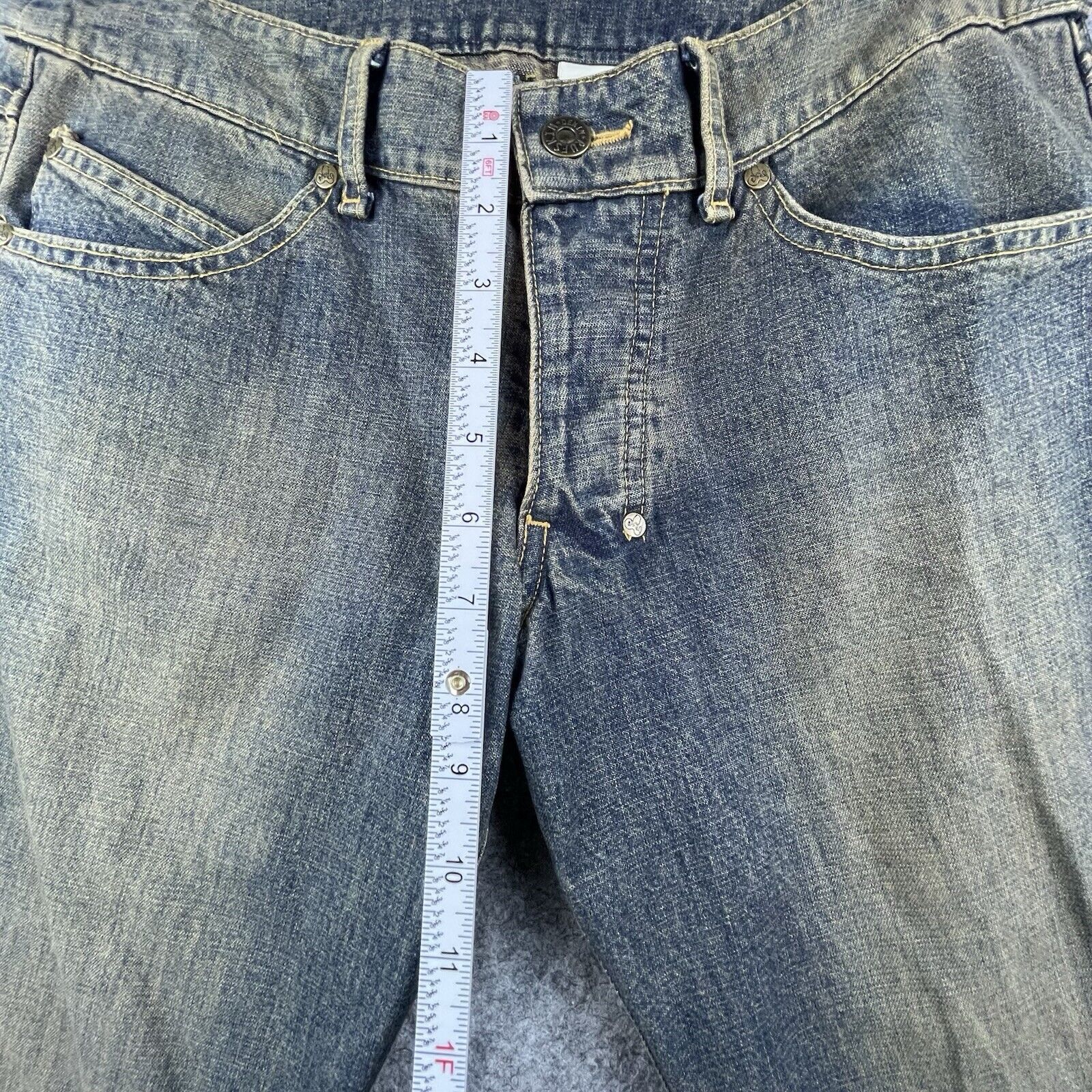 RUFSKIN Rufskin Jeans Mens 30 Dirty Wash Straight 6 Pocket Low Rise Size US 30 / EU 46 - 5 Thumbnail