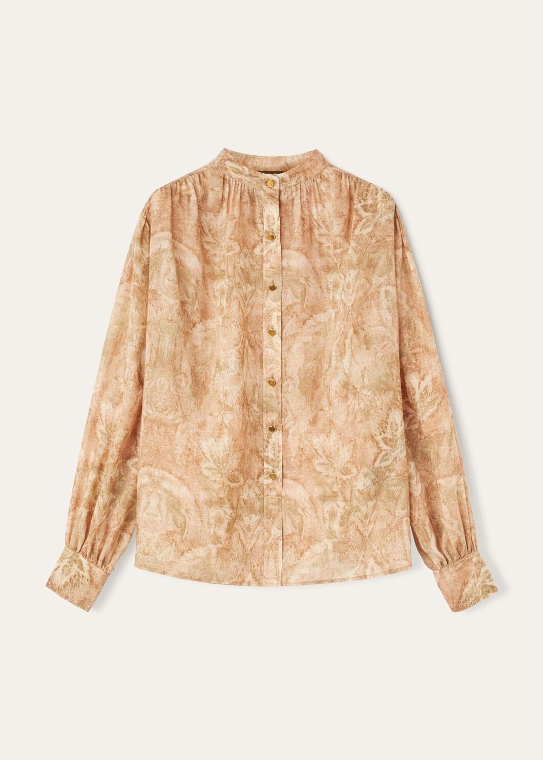Loro Piana o1srvl11e0825 FAO4075 Wool Renee Shirt in Light Brown Size M / US 6-8 / IT 42-44 - 1 Thumbnail