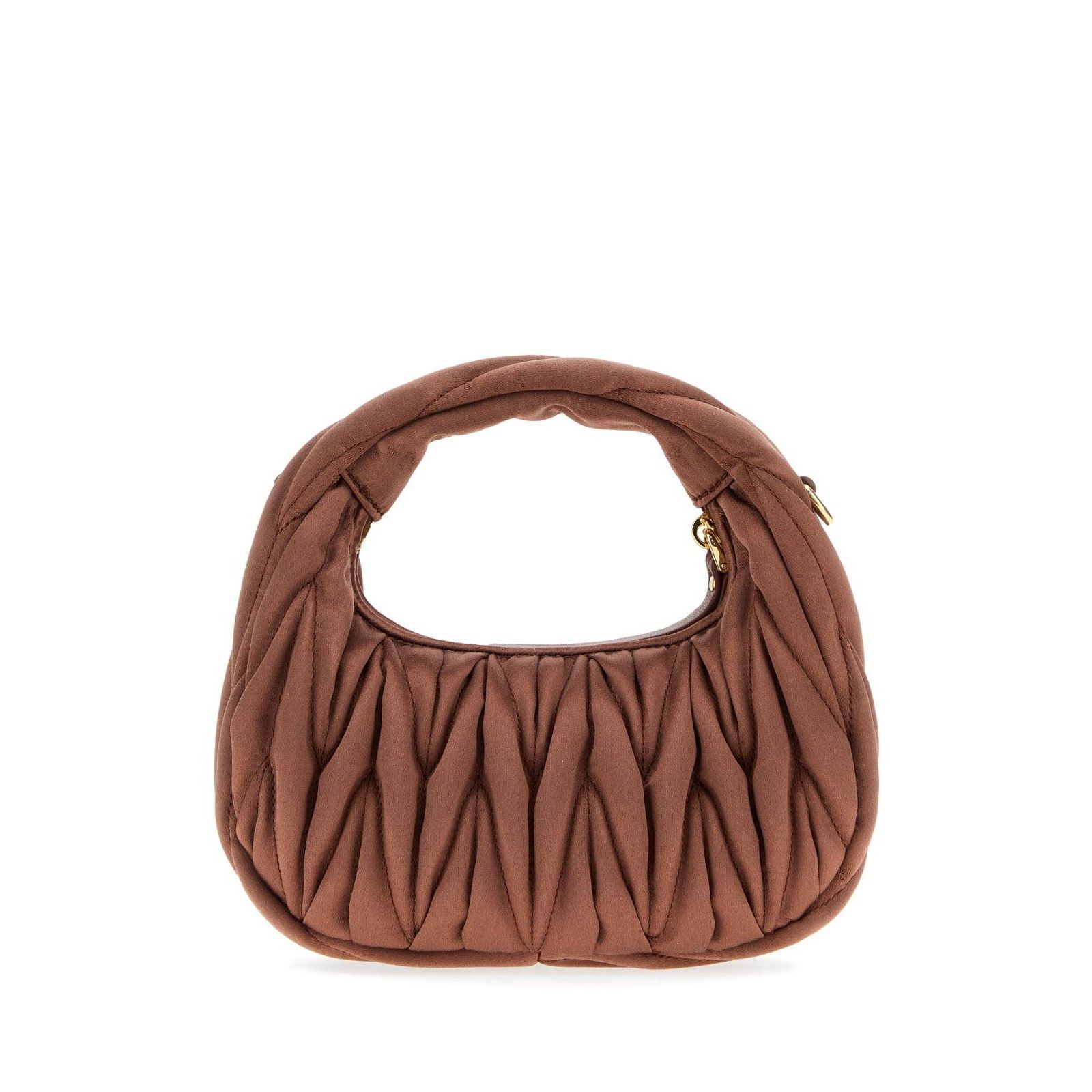 Miu Miu MIU MIU Wander Mini Cocoa Brown Hobo Bag New And Authentic Size ONE SIZE - 3 Thumbnail