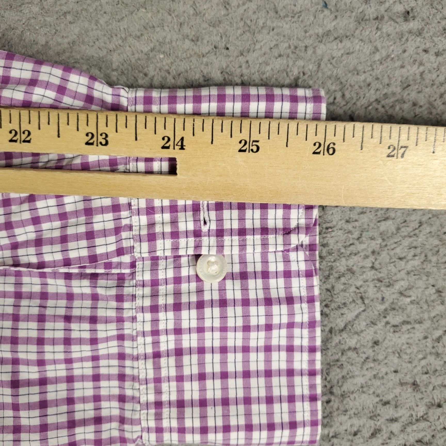 Ralph Lauren Ralph Lauren Shirt 2XL Purple Plaid Poplin 120s Button Up Long Sleeve Mens Size US XXL / EU 58 / 5 - 6 Thumbnail