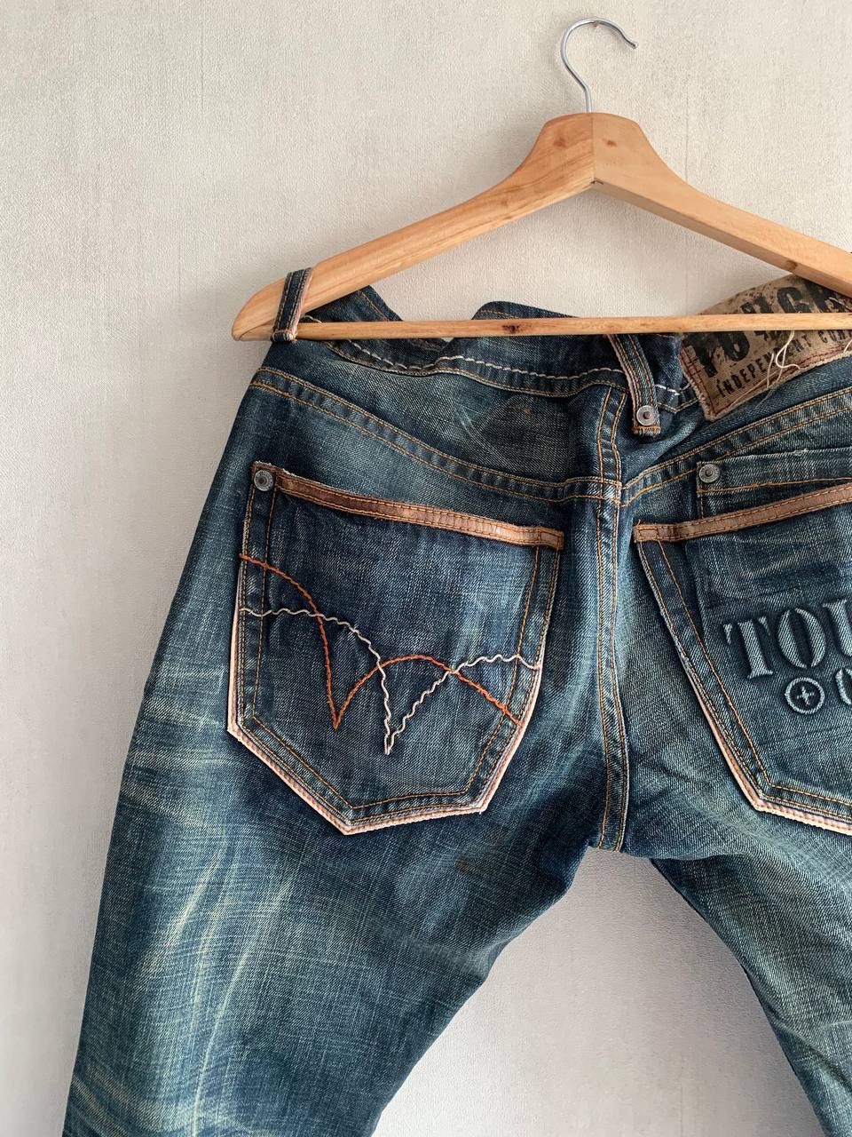 If Six Was Nine × Japanese Brand × Le Grande Bleu (L.G.B.) TOUGH JEANSMITH RUSTY BACKLE BACK JEANS Size US 32 / EU 48 - 9 Thumbnail