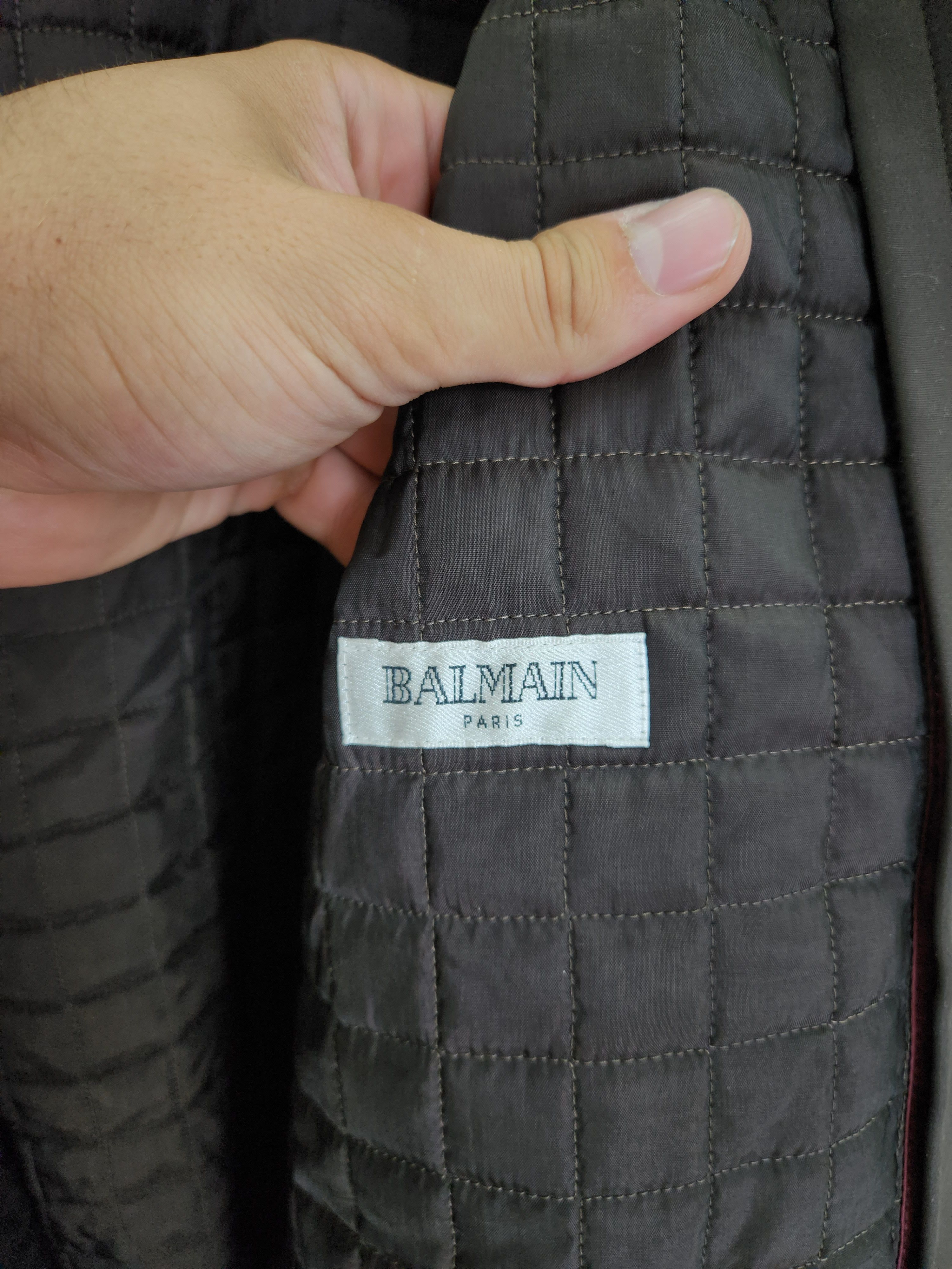 Balmain Balmain Paris Vintage 90's Trench Coat middle length Jacket Size US M / EU 48-50 / 2 - 10 Thumbnail