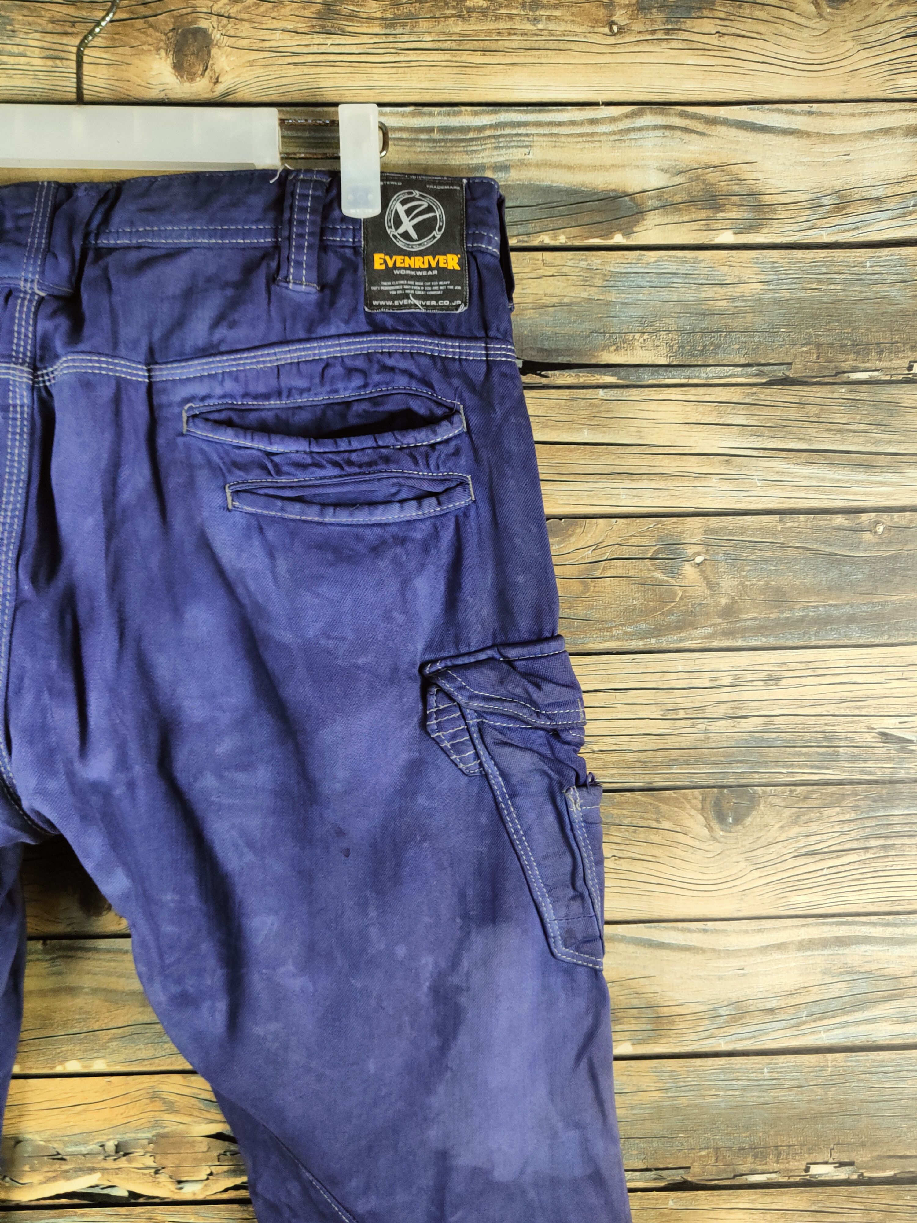 Japanese Brand DL Evenriver Purple Multipocket Cargo Pants #46-624 Size US 34 / EU 50 - 11 Thumbnail