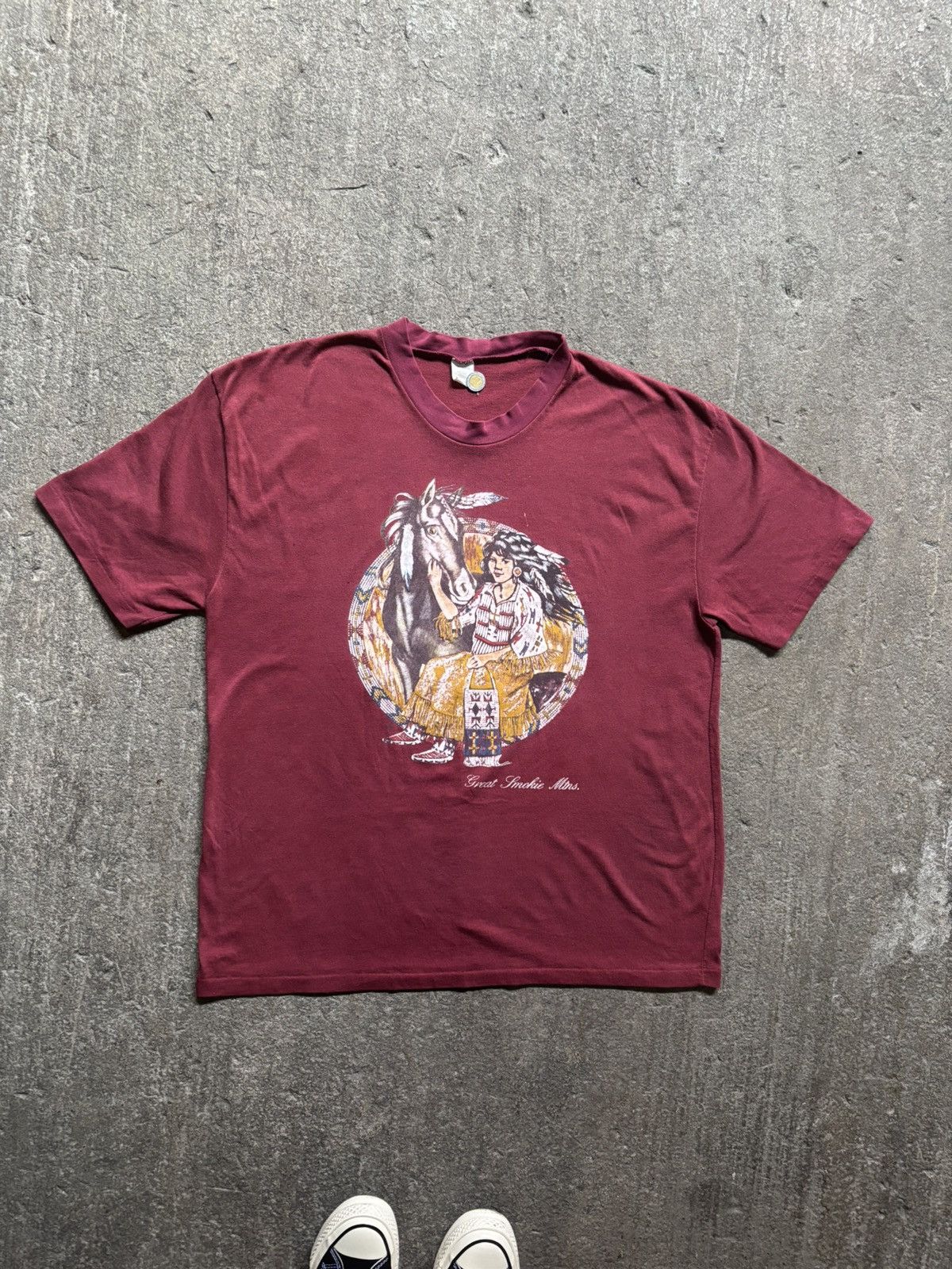 Vintage Vintage T-shirt 80s Size US L / EU 52-54 / 3 - 1 Thumbnail