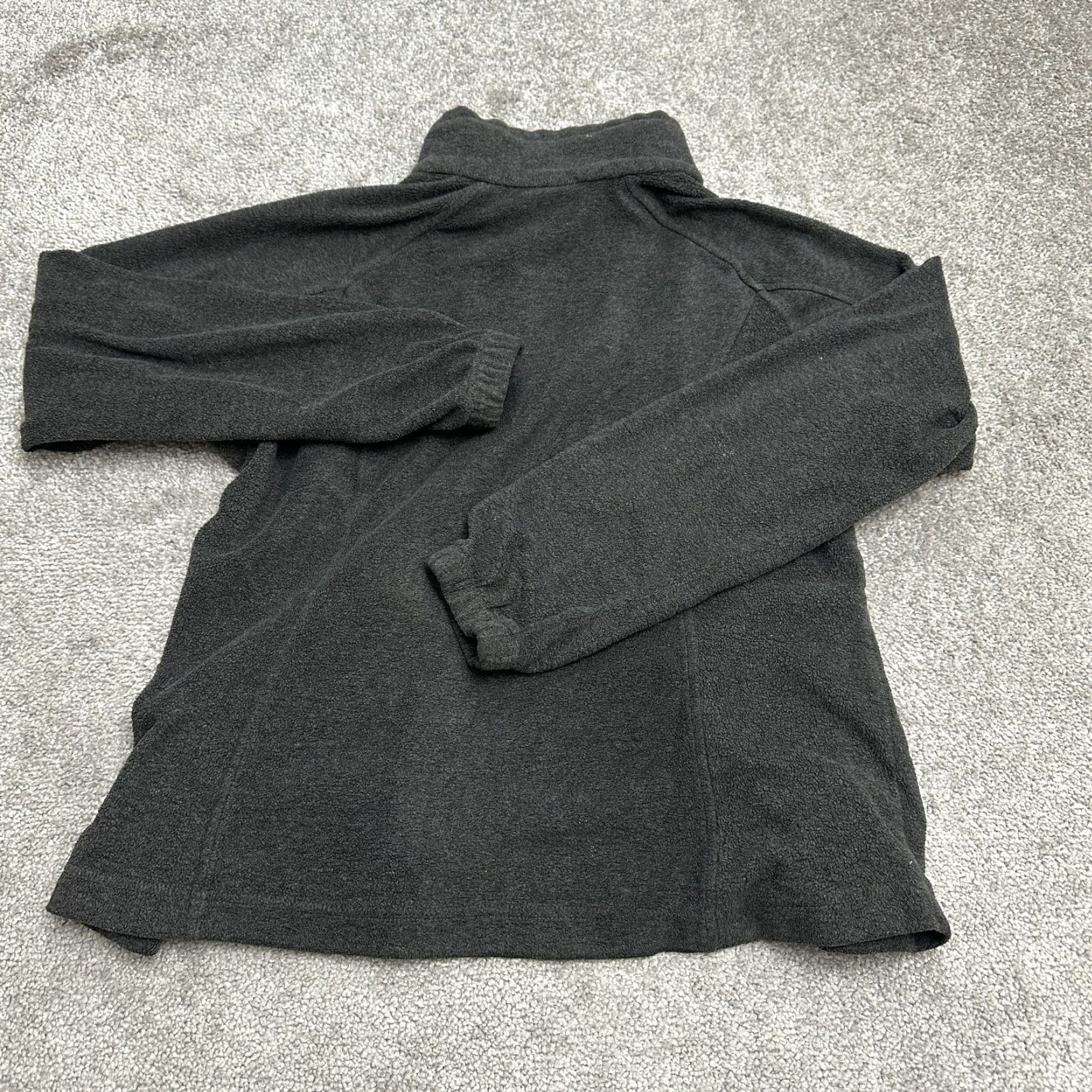 Vintage Columbia Fleece Jacket Womens Medium Dark Gray Full Zip Pocket Outdoor Hiking Size M / US 6-8 / IT 42-44 - 2 Thumbnail