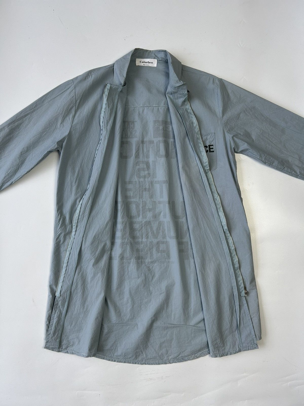 Girl Skateboards COLORLESS ZIPPER BAGGY COLLAR SHIRT Size ONE SIZE - 2 Thumbnail
