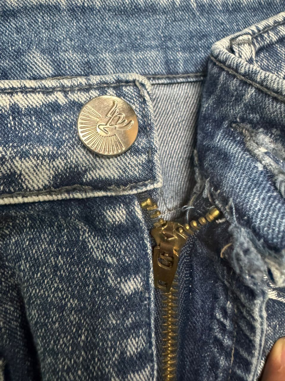 Tornado Mart 💥Bell Bottom💥Vintage Japanede Flared Washed Punk Jeans Size US 27 - 9 Thumbnail