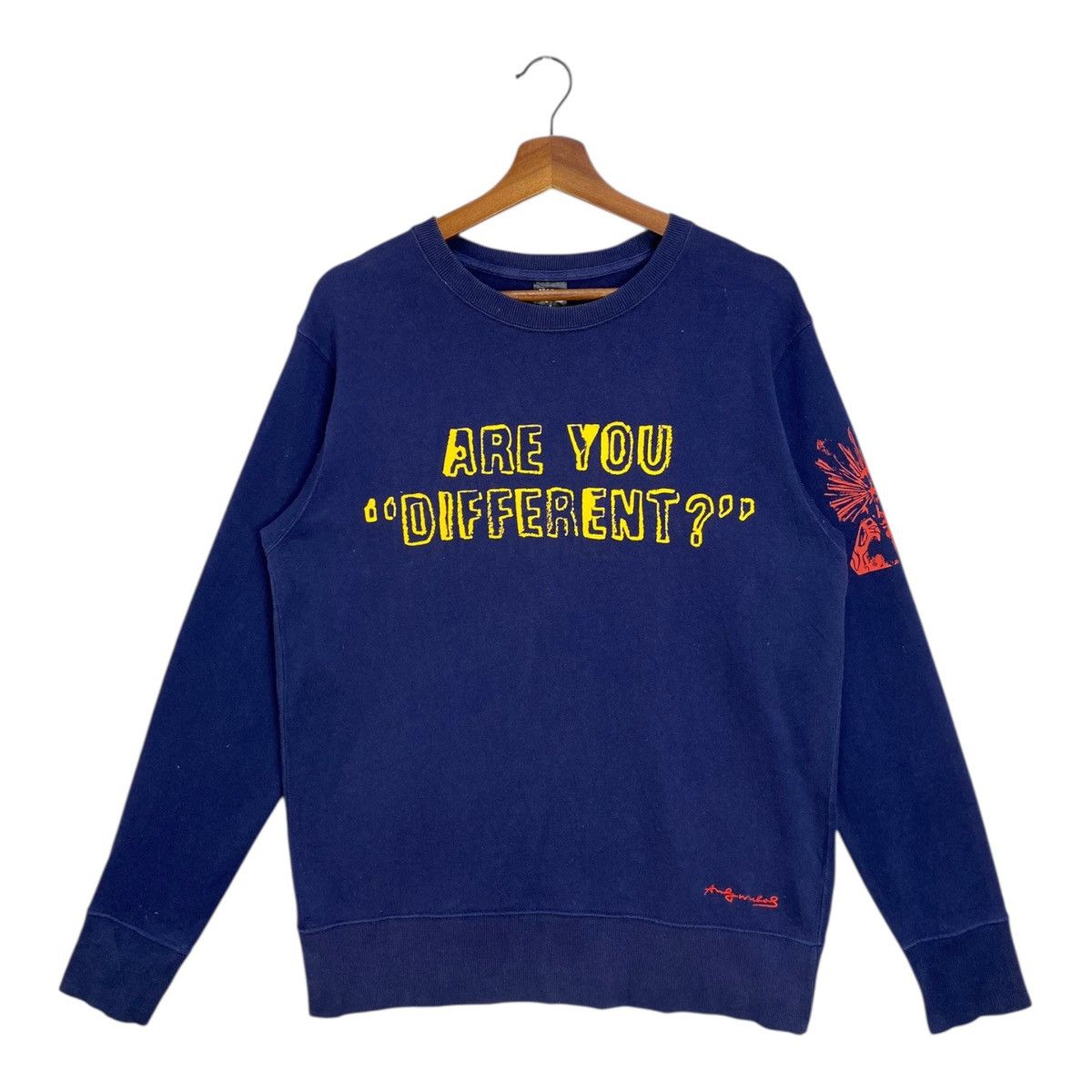 Andy Warhol Andy Warhol X Uniqlo Sweatshirt Jumper Blue Crewneck Size M Size US M / EU 48-50 / 2 - 1 Thumbnail