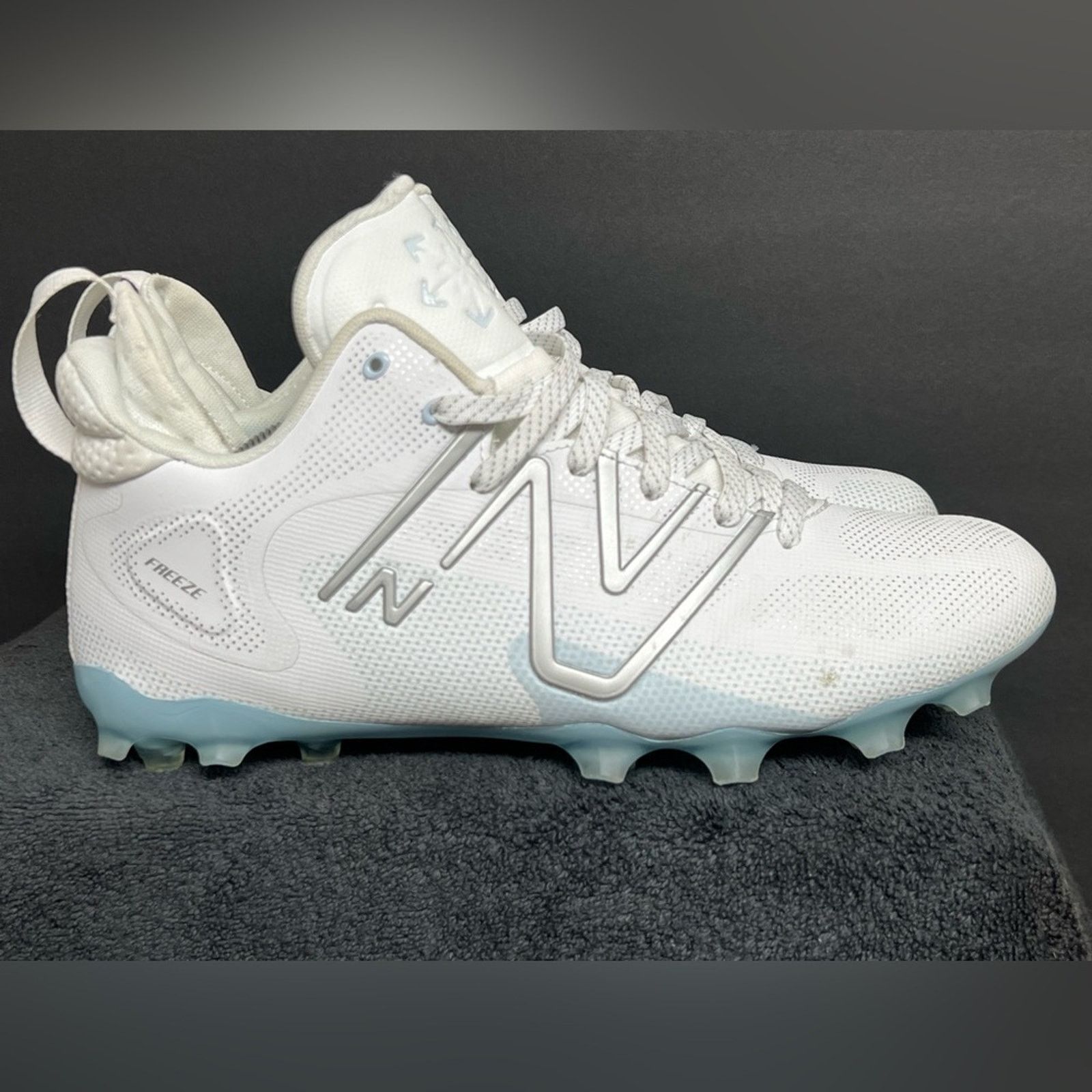 New Balance New Balance FreezeLX v4 White Polar Blue'12 2E WIDE Worn 1X Size US 12 / EU 45 - 2 Thumbnail