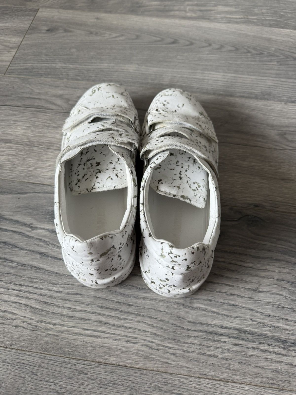 Jil Sander Jil Sander White Speckled Velcro Sneakers – Size 40 Size US 7 / EU 40 - 4 Thumbnail