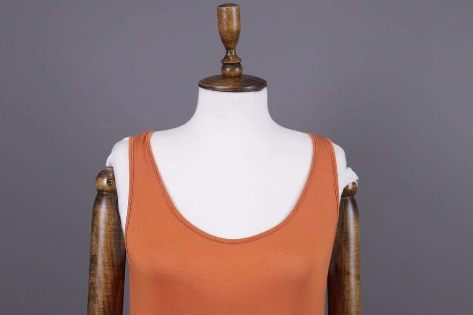 Designer Gudrun Sjoden Orange Bodycon Tunic Blouson Dress Size M Size M / US 6-8 / IT 42-44 - 6 Thumbnail