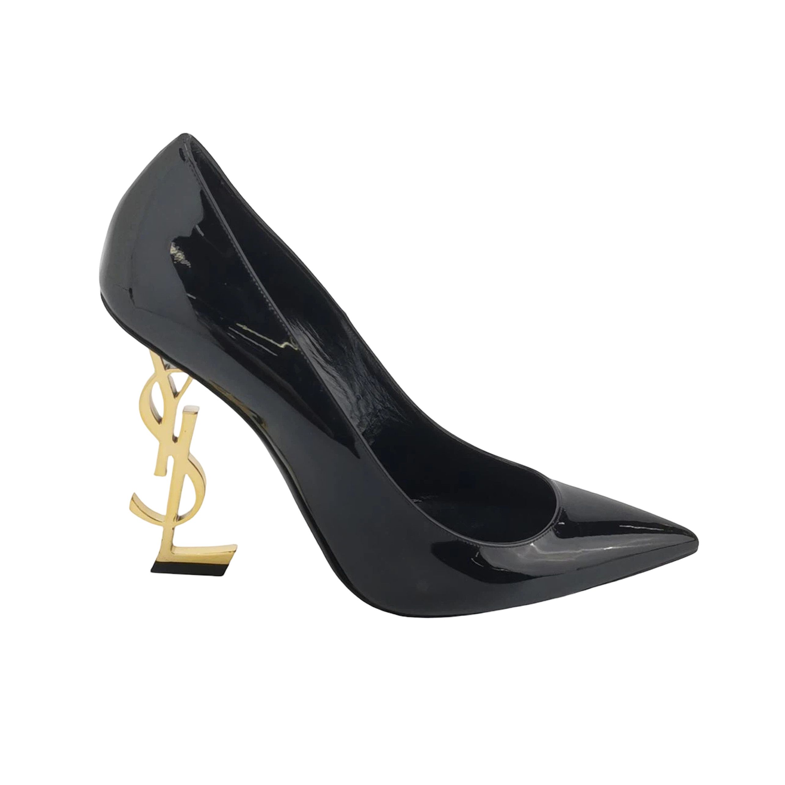 Saint Laurent Paris Saint Laurent Opyum YSL Logo Patent Heels Size 39 Size US 9 / IT 39 - 1 Thumbnail