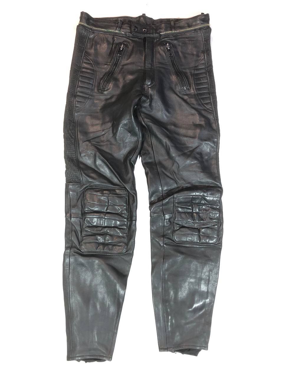 Vintage Polo Vintage Rare Leather Racing Moto Pants Size US 32 / EU 48 - 1 Thumbnail