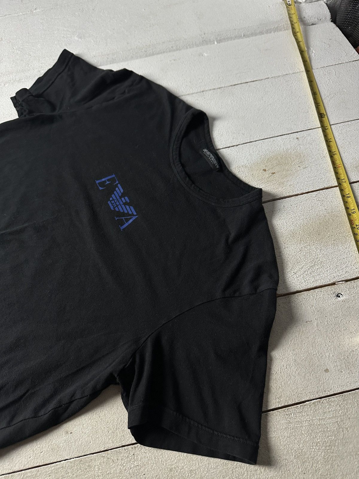 Emporio Armani 🚨Y2K Big Logo EMPORIO ARMANI T-shirt Avant Garde Size US M / EU 48-50 / 2 - 2 Thumbnail