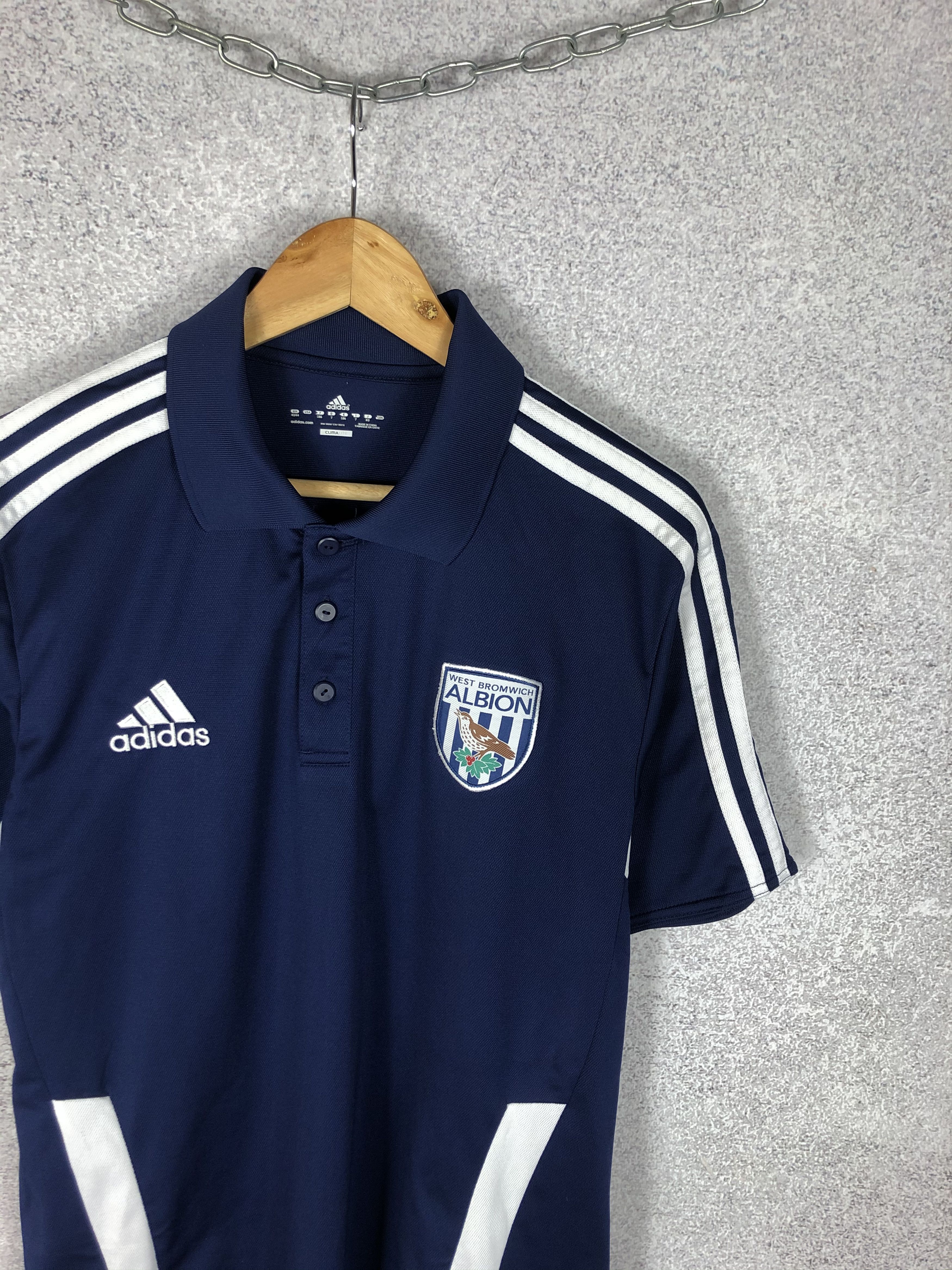 Vintage Vintage Adidas West Bromwich Jersey Football Polo Shirt Size US XL / EU 56 / 4 - 3 Thumbnail