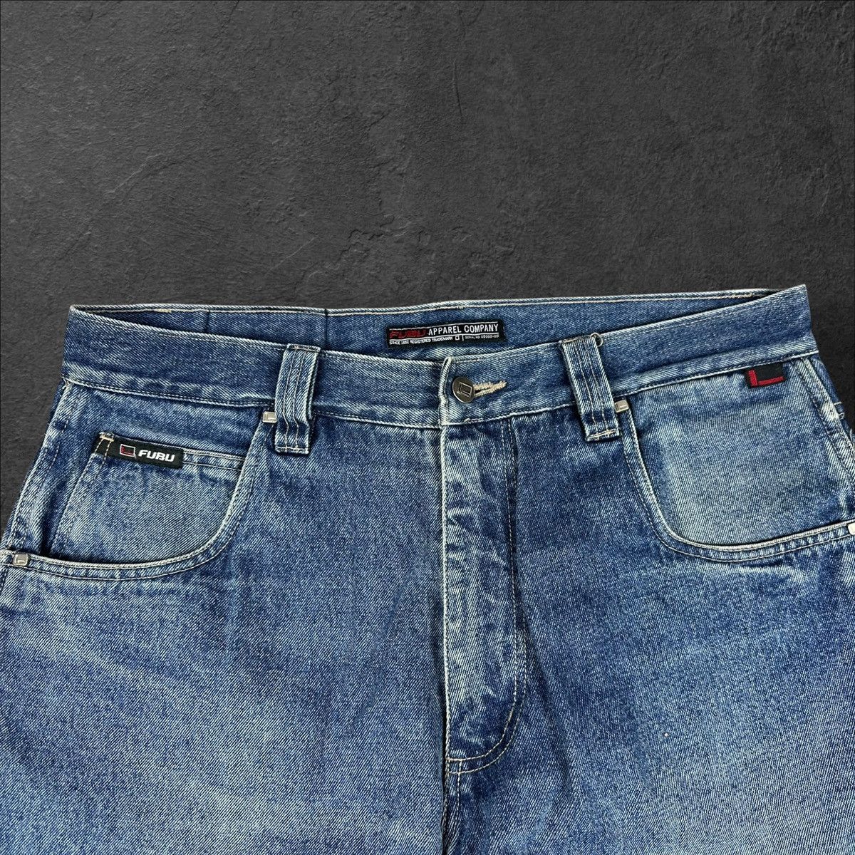 Fubu × Vintage Vintage Fubu Baggy Jeans Denim Rap Skate Pants w36 l34 Size US 36 / EU 52 - 6 Thumbnail