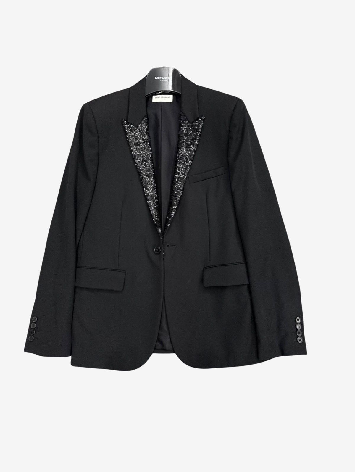 Saint Laurent Paris *RARE* Saint Laurent Paris Sequin Blazer Sz.48 Size 48S - 1 Thumbnail