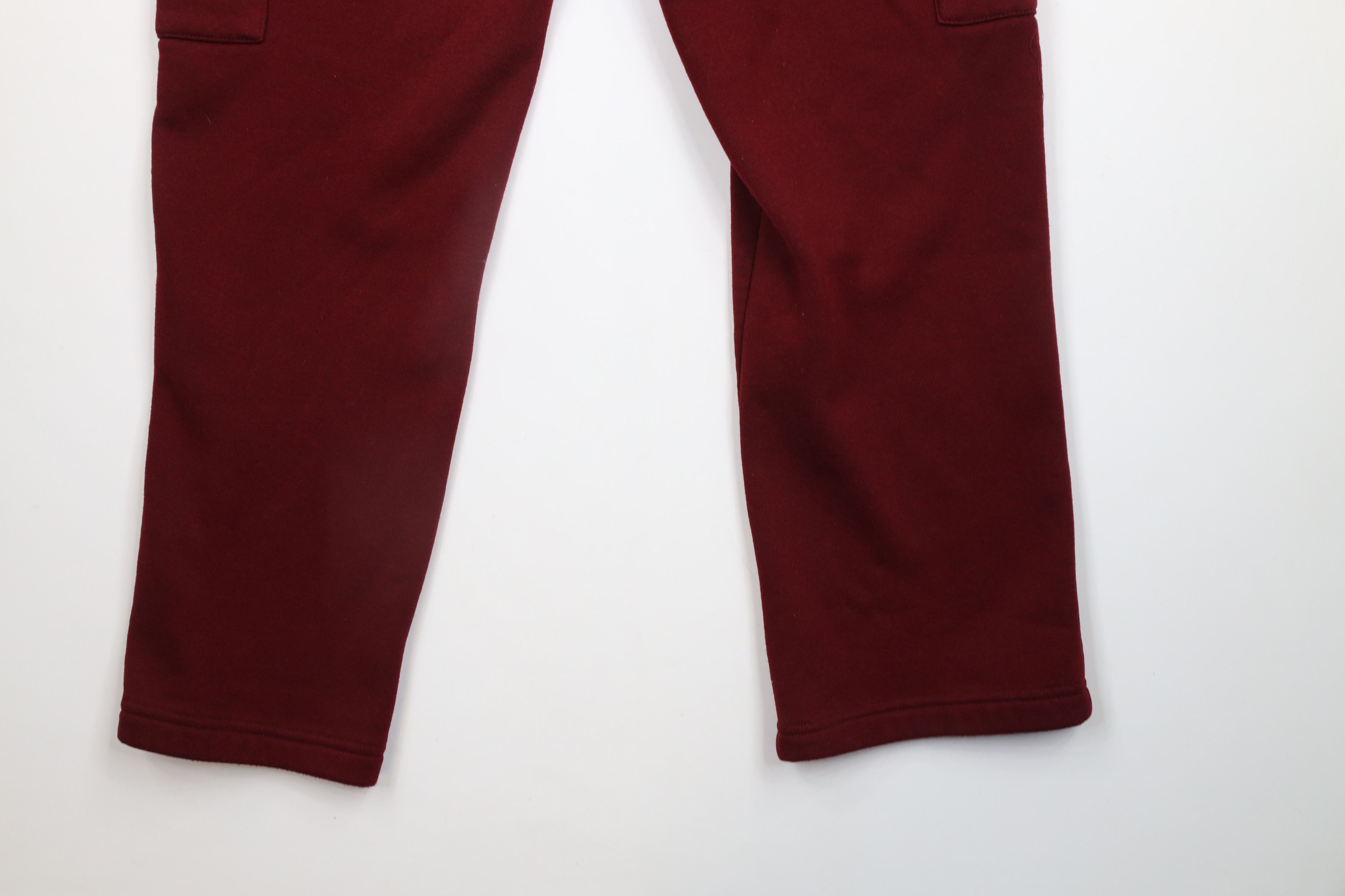 Vintage Vintage 90s Streetwear Blank Wide Leg Cargo Sweatpants Red Size US 34 / EU 50 - 12 Thumbnail