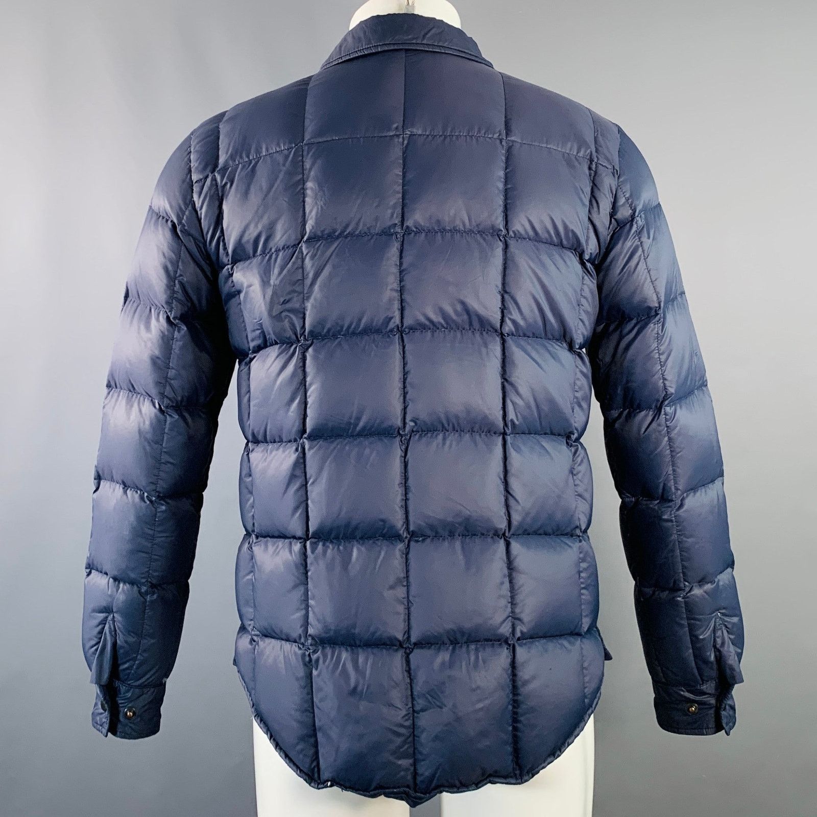 Aspesi ASPESI Size M Navy Quilted Nylon Zip Snaps Jacket Size US M / EU 48-50 / 2 - 4 Thumbnail