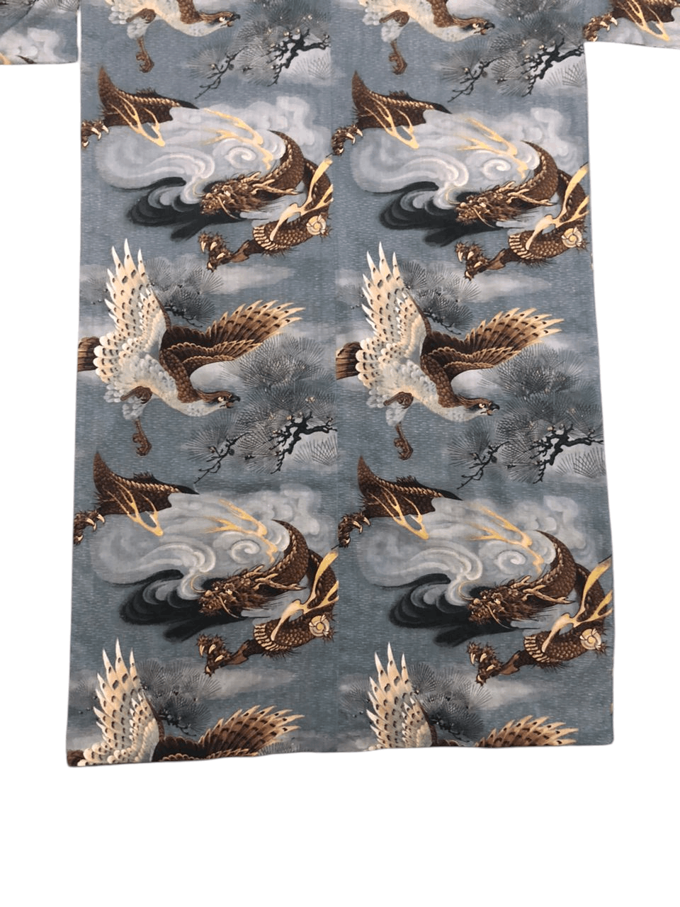 Japanese Brand Vintage Long Kimono Cardigan Dragon Fight With Bird Size US M / EU 48-50 / 2 - 10 Thumbnail