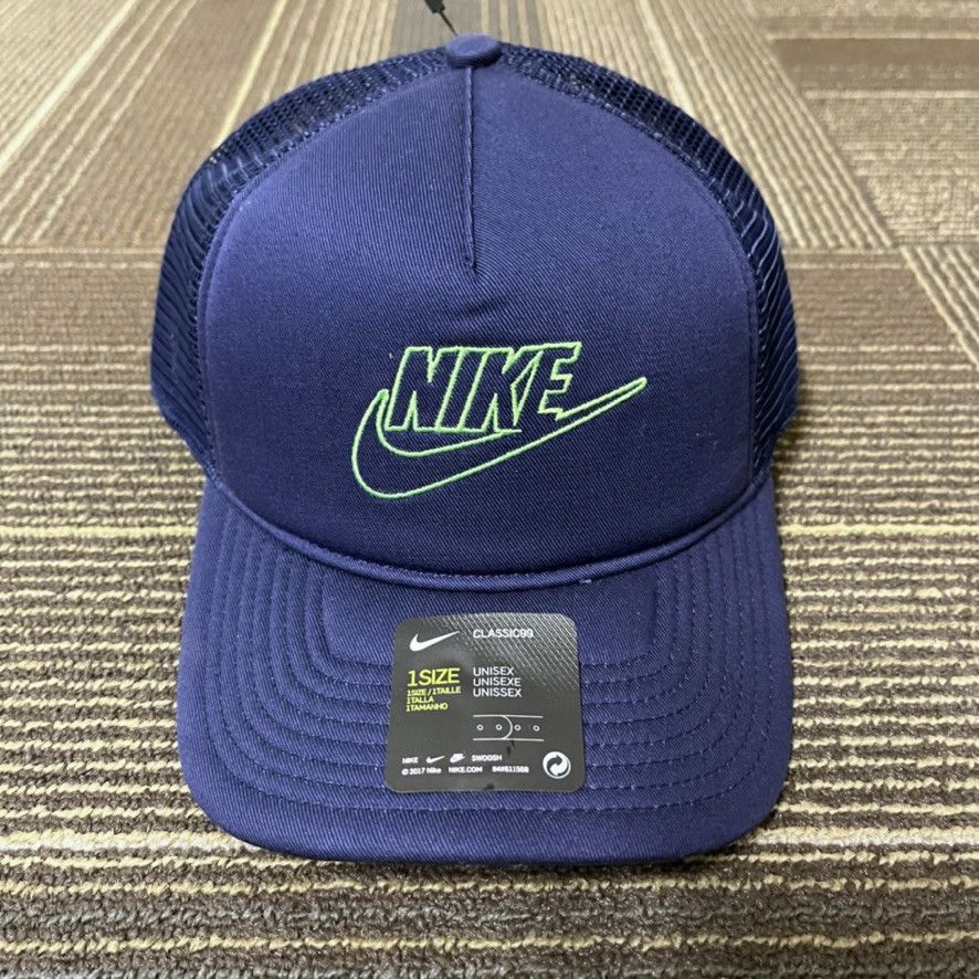 Nike Nike Futura Swoosh Logo Classic 99 Foam Trucker Snapback Hat Size ONE SIZE - 1 Thumbnail