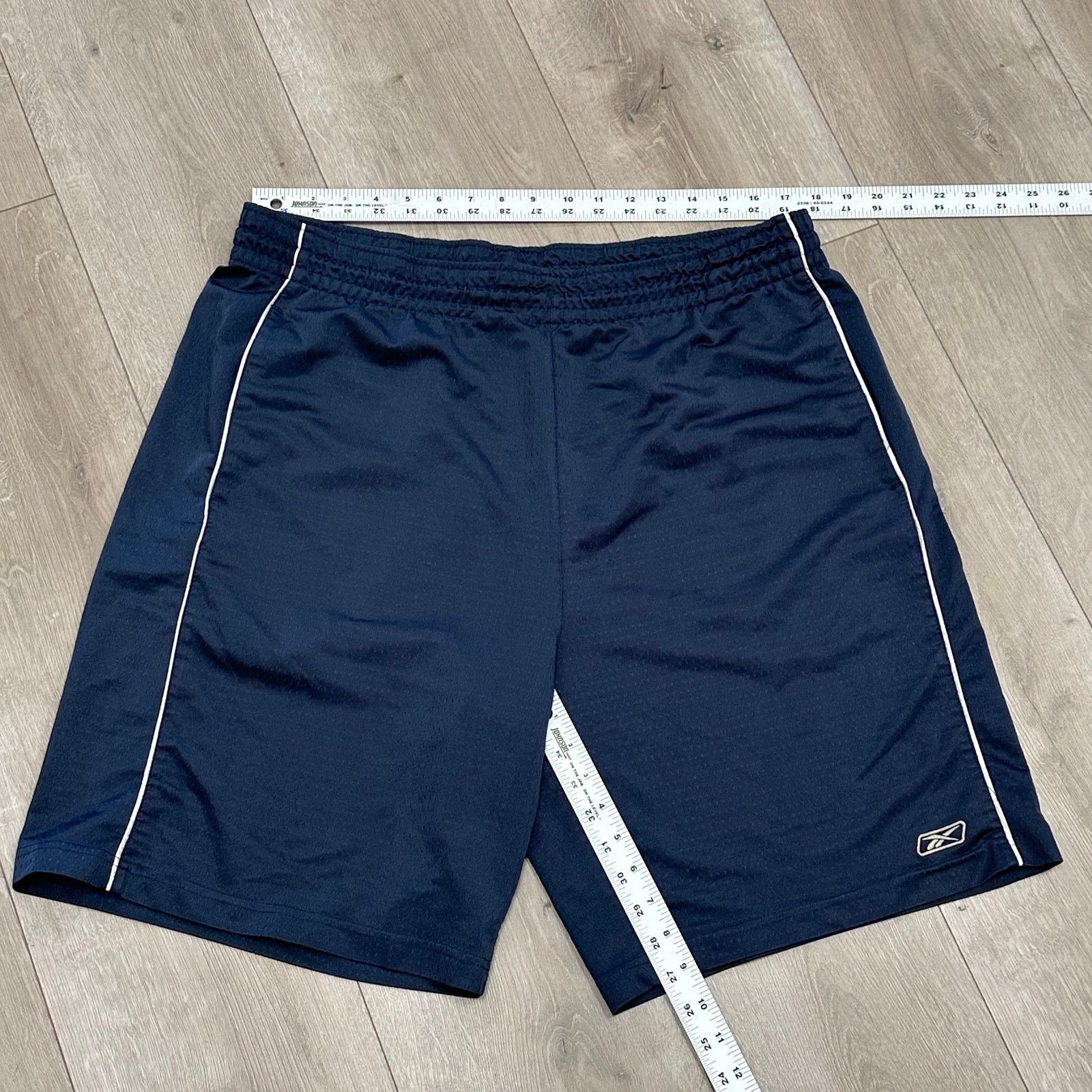 Reebok × Vintage Reebok Navy Mesh Work Out Shorts Size XL B22 Size US 34 / EU 50 - 3 Thumbnail