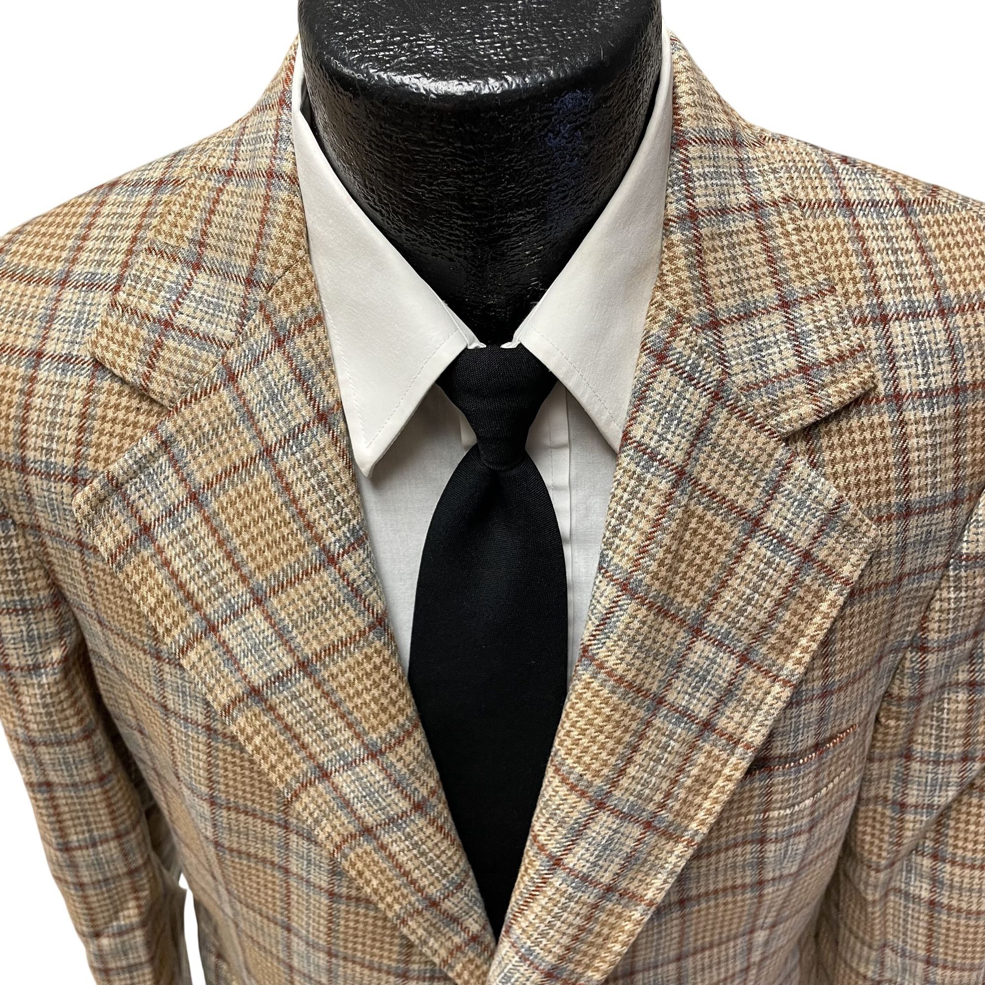 Other Vtg Bonds Herringbone SHADOW PLAID Wool Sport Coat Size 40S - 2 Thumbnail