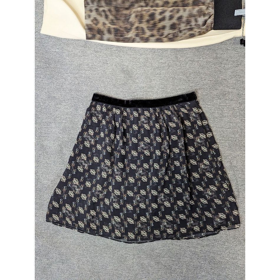 Olivier Theyskens Theyskens' theory silk mini skirt sz 2 Size 26" / US 2 / IT 38 - 8 Thumbnail