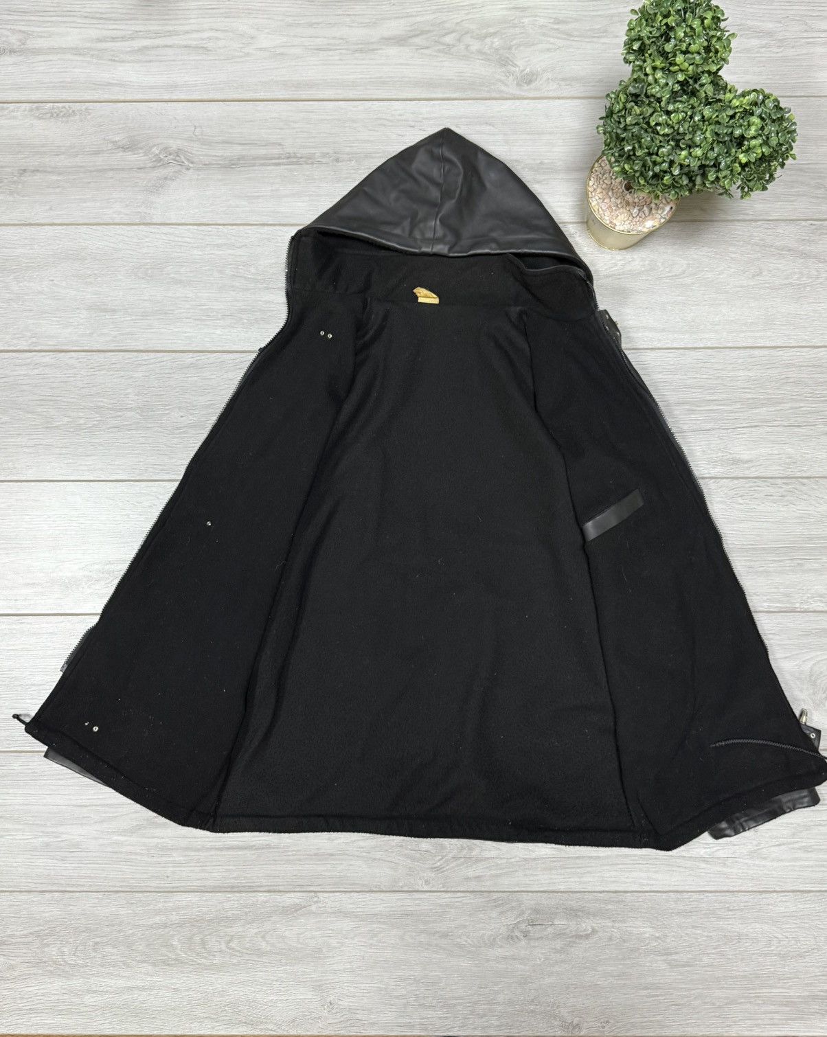 Vintage Fireman France PVC rubbed vintage coat jacket hooded Size US L / EU 52-54 / 3 - 10 Thumbnail