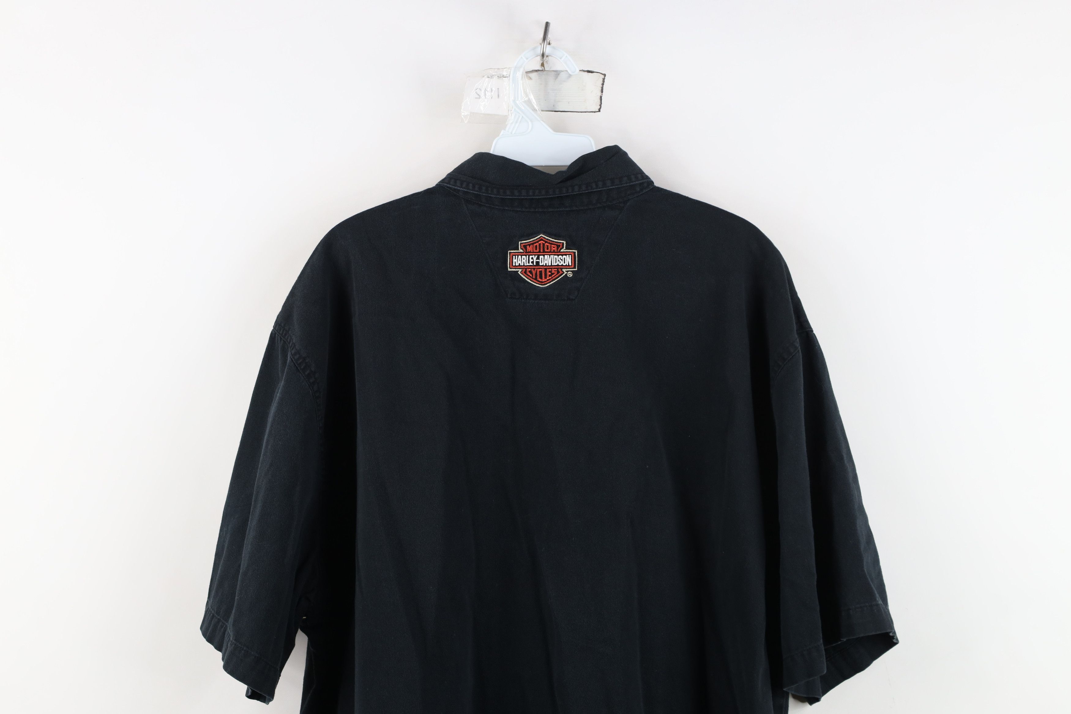 Harley Davidson Vintage Harley Davidson Mechanic Pit Crew Button Shirt Size US XL / EU 56 / 4 - 14 Thumbnail