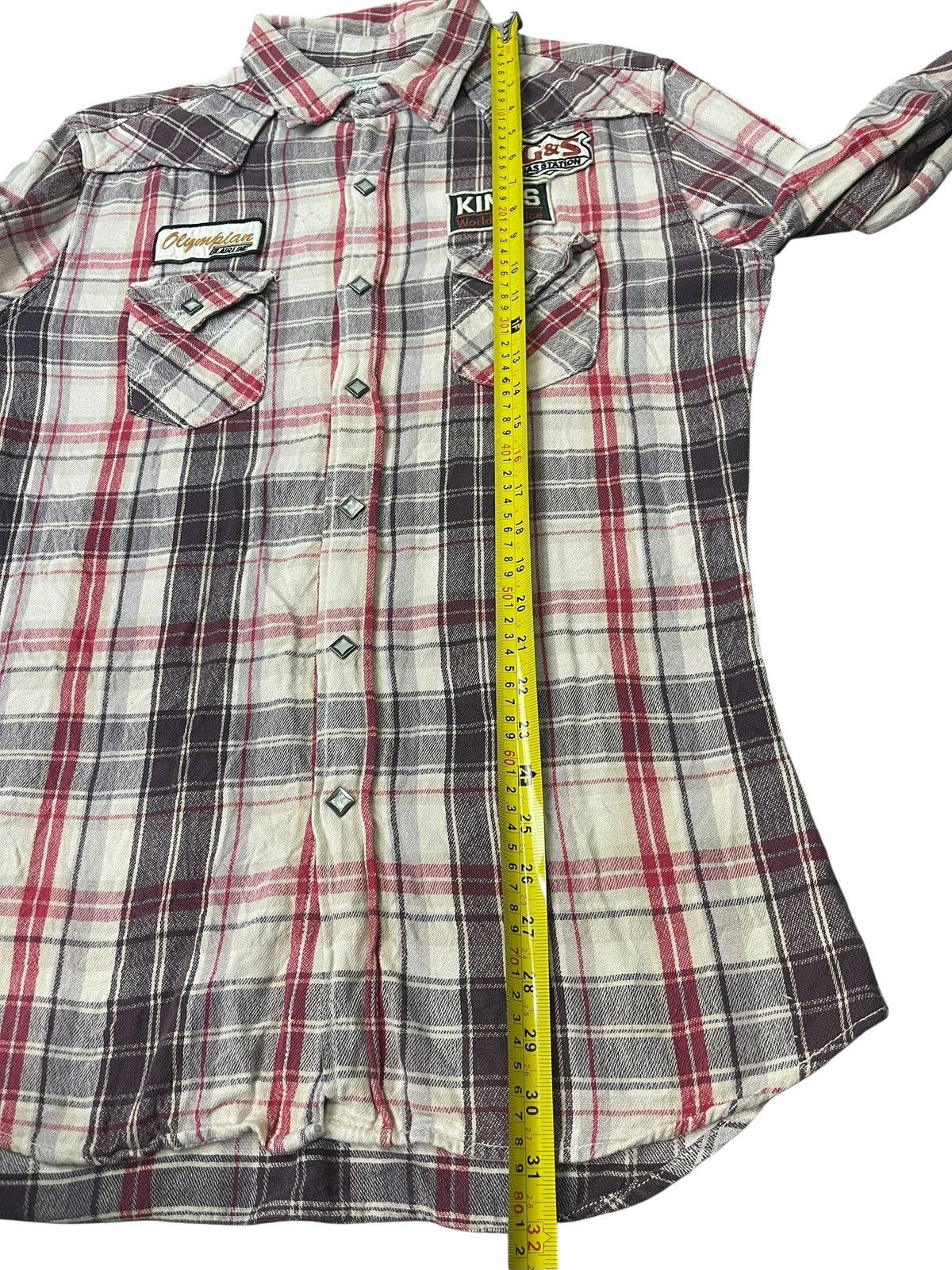 Japanese Brand Vintage Western Shirt Punk Patches Streetwear Size US L / EU 52-54 / 3 - 4 Thumbnail