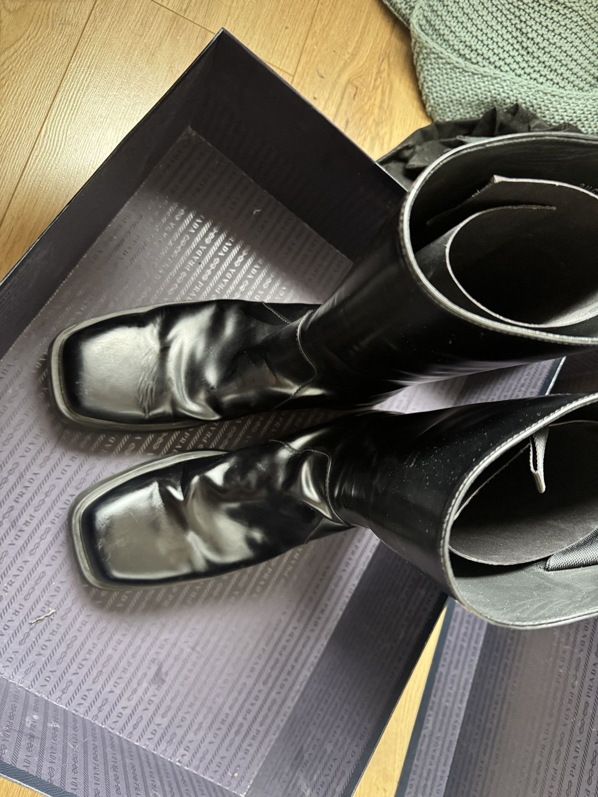 Prada Prada Brushed Leather Chelsea boots Size US 10.5 / EU 43-44 - 3 Thumbnail