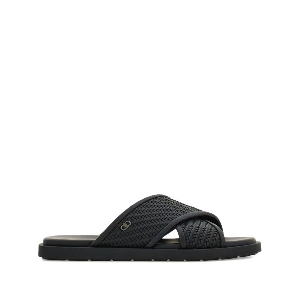 Salvatore Ferragamo Ferragamo BLACK Sandals Size US 9 / EU 42 - 1 Thumbnail