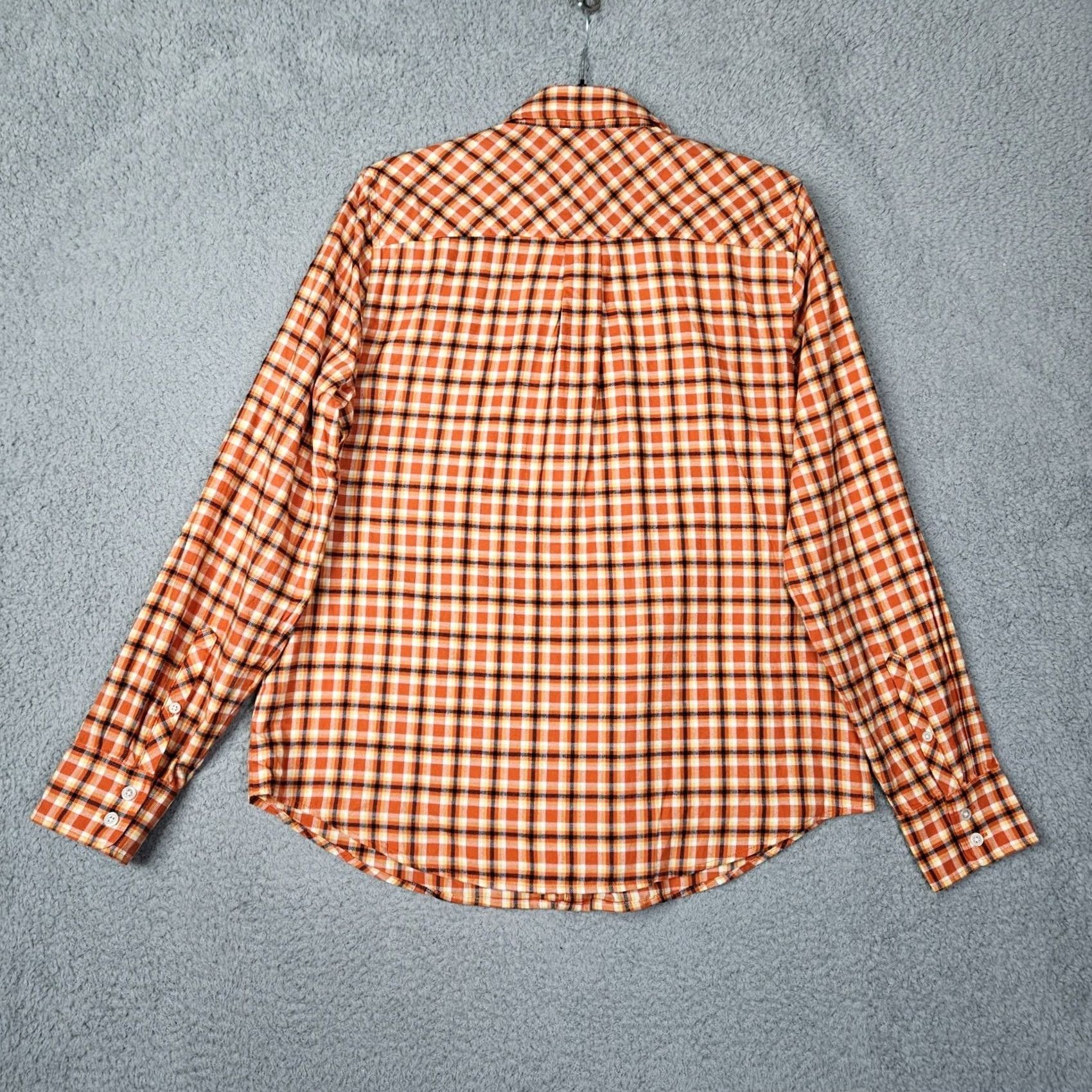 J.Crew J.CREW Plaid Flannel Shirt Multi Color Size M Women Front Collared Long Sleeve Casual Basic Blouse Size M / US 6-8 / IT 42-44 - 6 Thumbnail