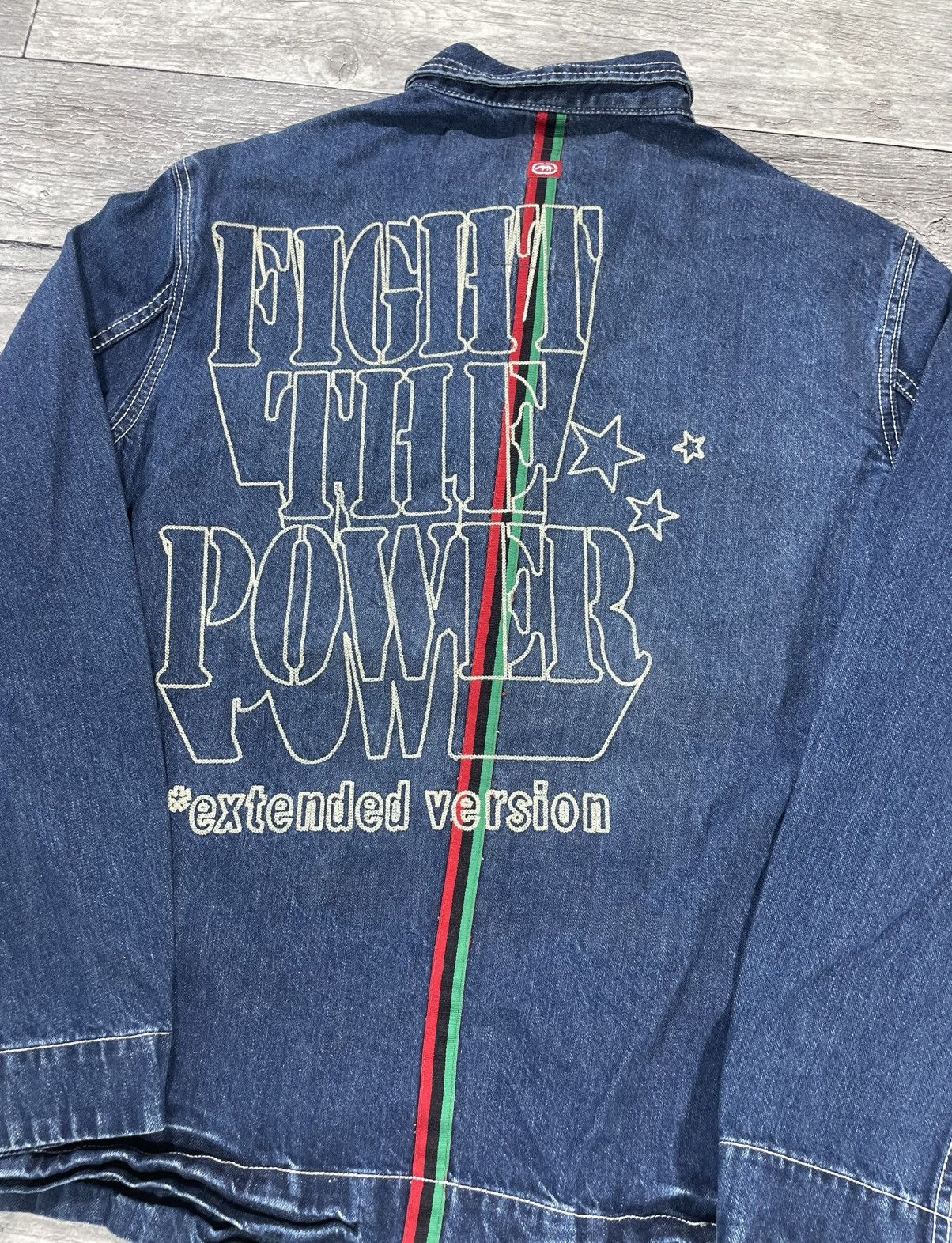 Ecko Unltd. Vintage Ecko Unltd Denim Fight The Power USA Old School Size US M / EU 48-50 / 2 - 4 Thumbnail