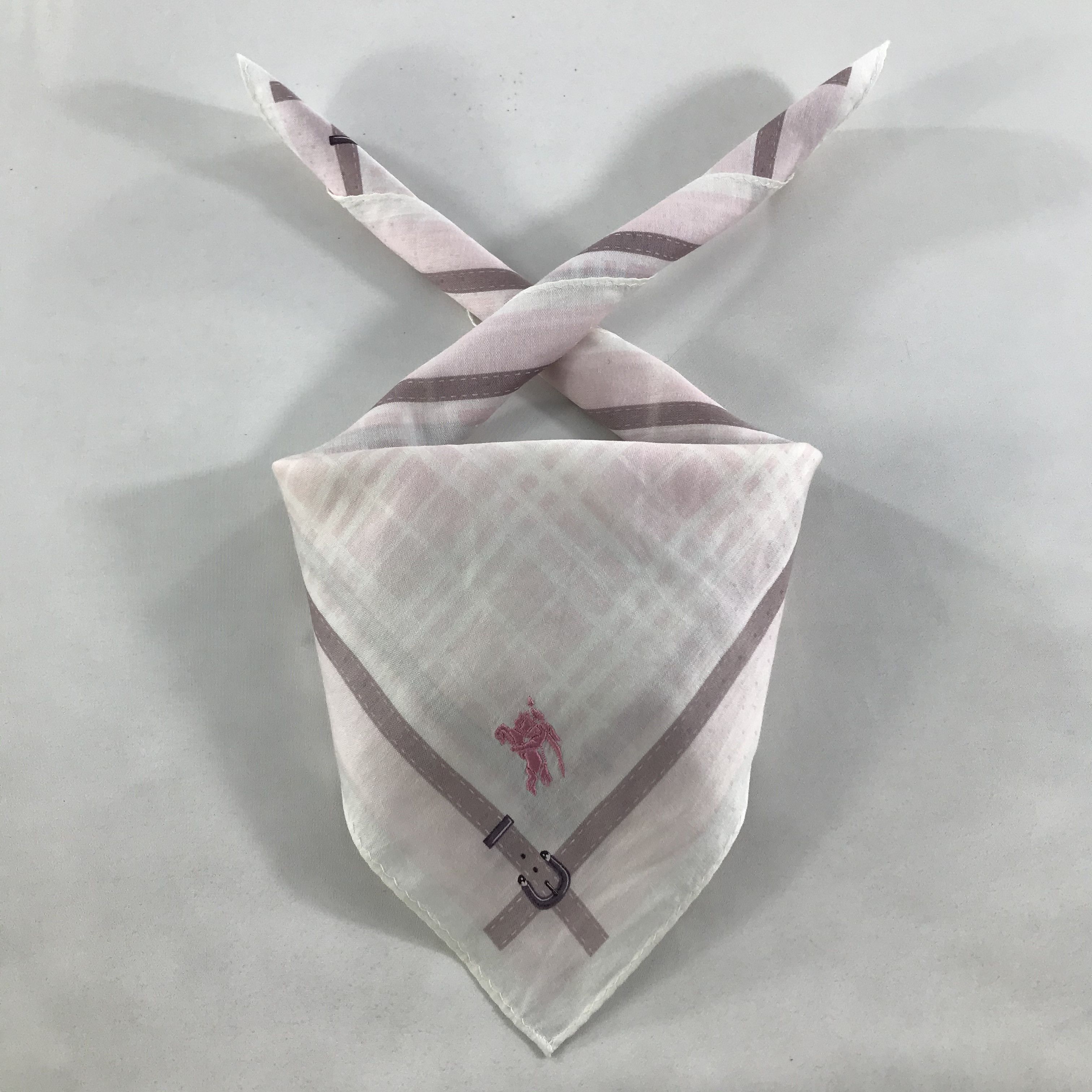Burberry × Vintage Burberry Bandana / Handkerchief / Neckerchief - S1708 Size ONE SIZE - 3 Thumbnail