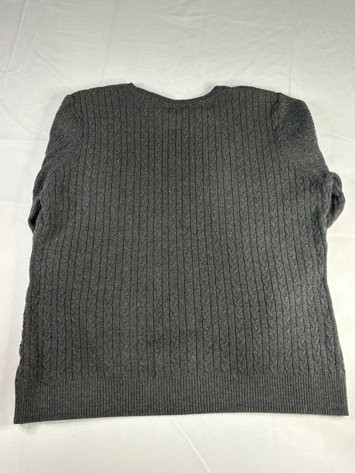 Vintage Women’s Grey Knit Pullover Sweater | $20 Size XL / US 12-14 / IT 48-50 - 2 Thumbnail
