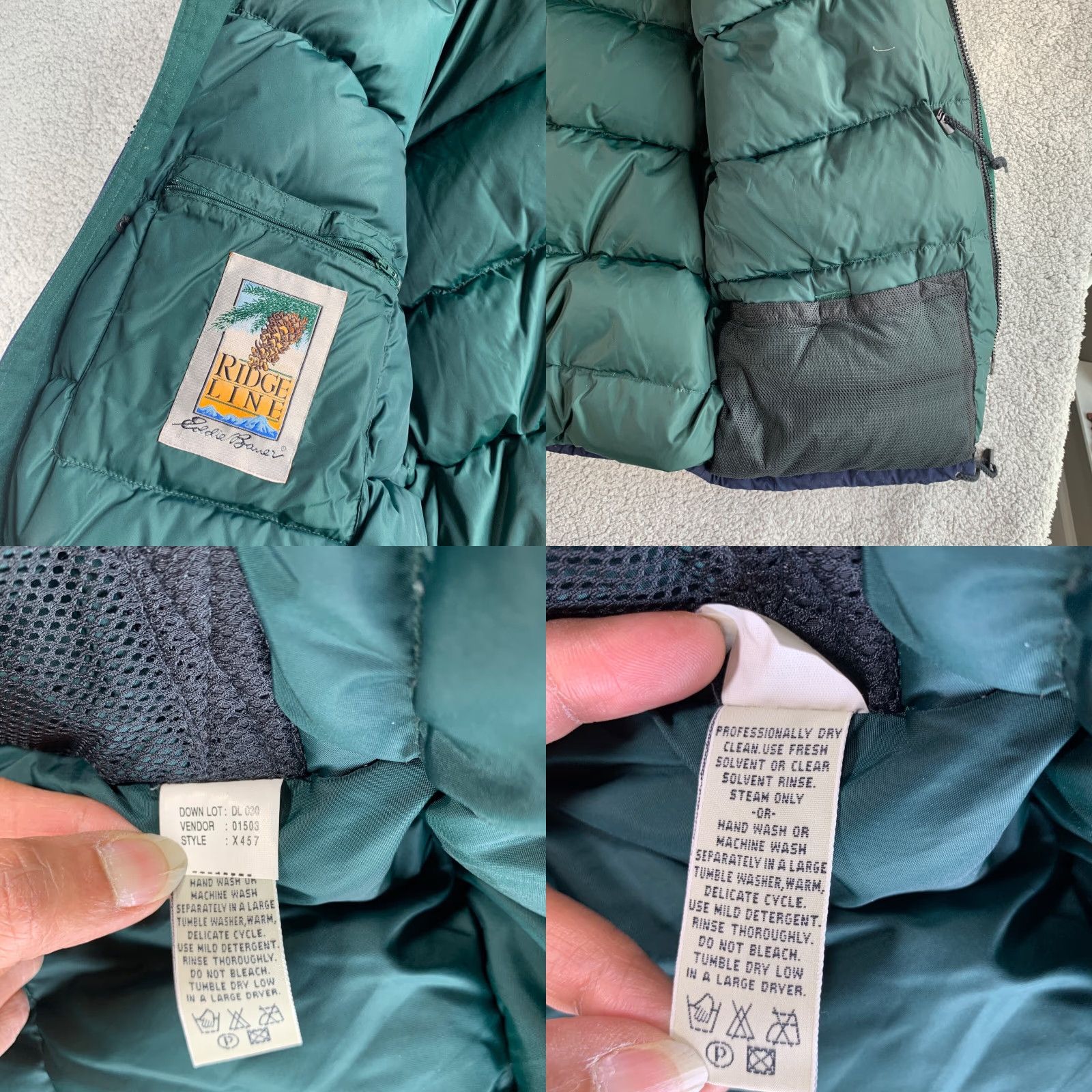 Eddie Bauer Eddie Bauer Jacket Mens Large Blue Goose Down Insulated Parka Hooded Heavy Coat Size US L / EU 52-54 / 3 - 10 Thumbnail