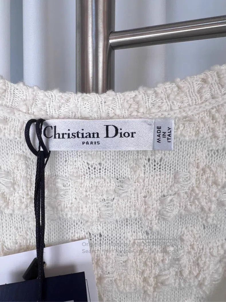 Dior Dior 24 white sleeveless knitted vests Size M / US 6-8 / IT 42-44 - 4 Thumbnail