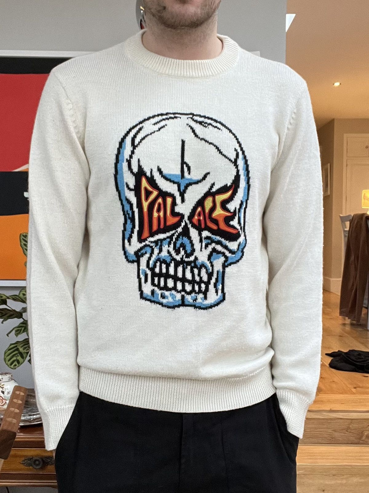 Palace Palace Skull Knit - XL Size US XL / EU 56 / 4 - 3 Thumbnail