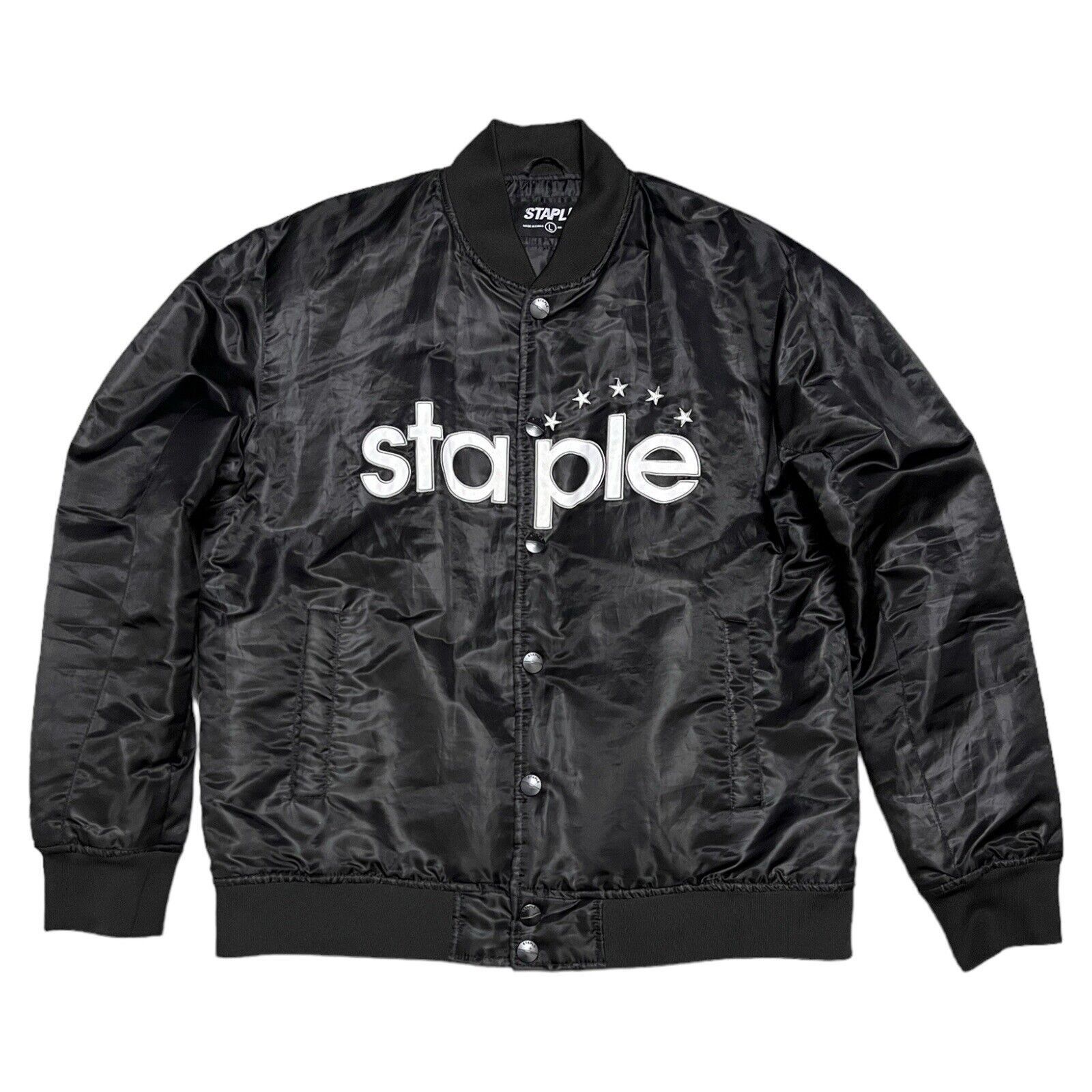 Staple STAPLE Designer Streetwear Black Skate Bomber Jacket Mens | Grailed